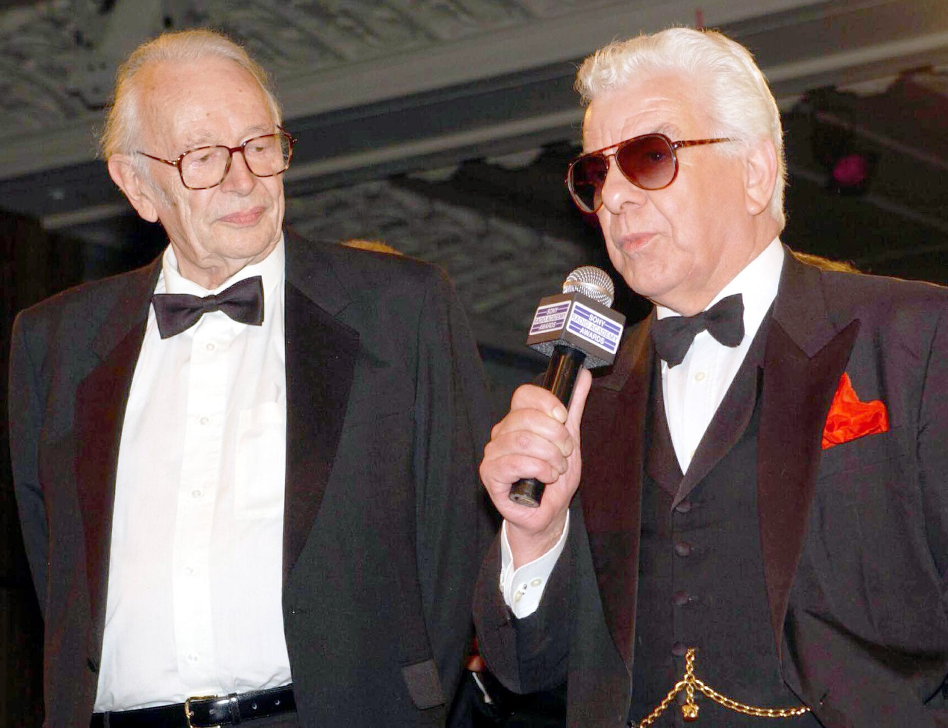 Humphrey Lyttleton (left) and Barry Cryer (Yui Mok/PA)