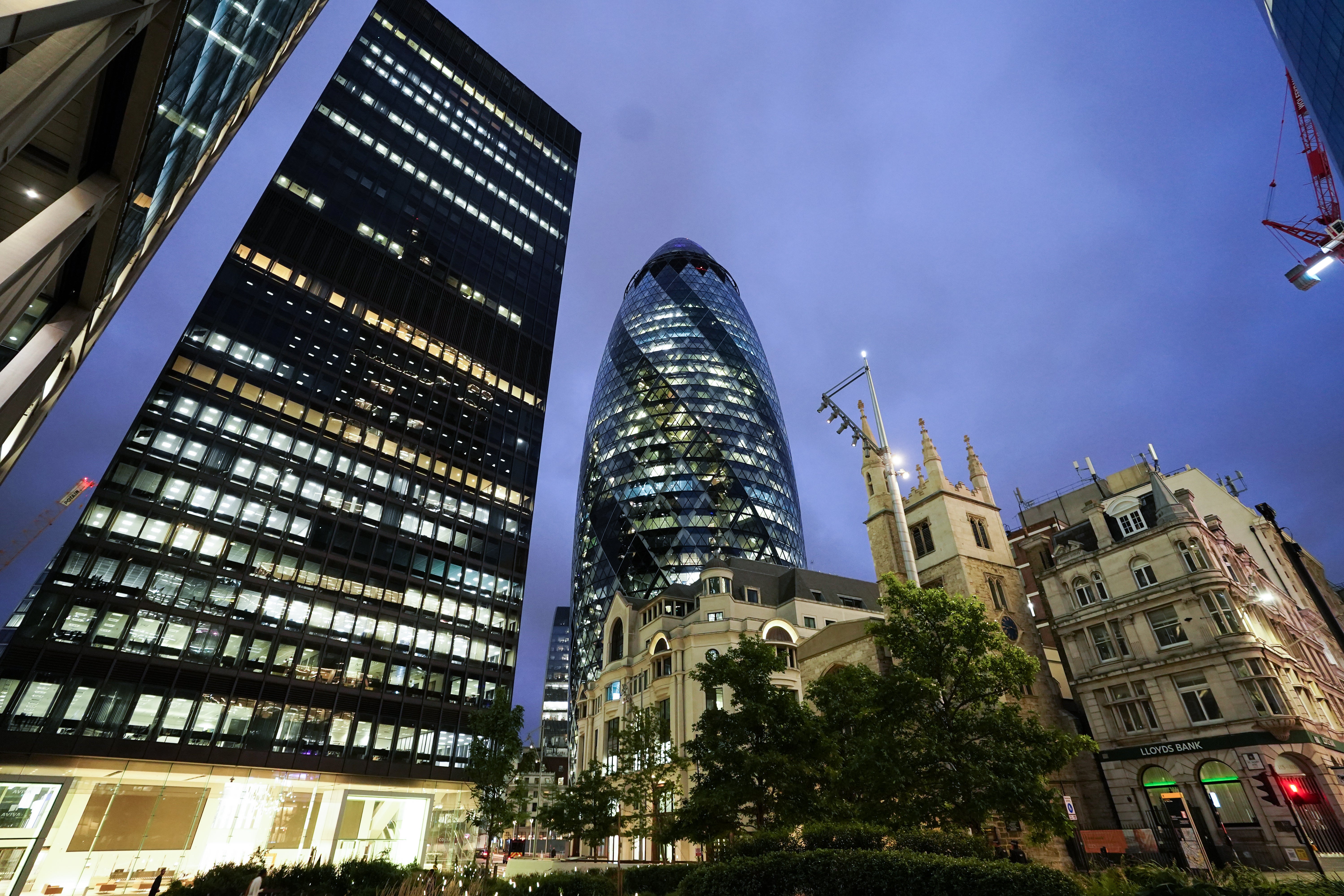 Things were looking up in the City on Thursday (Ian West/PA)