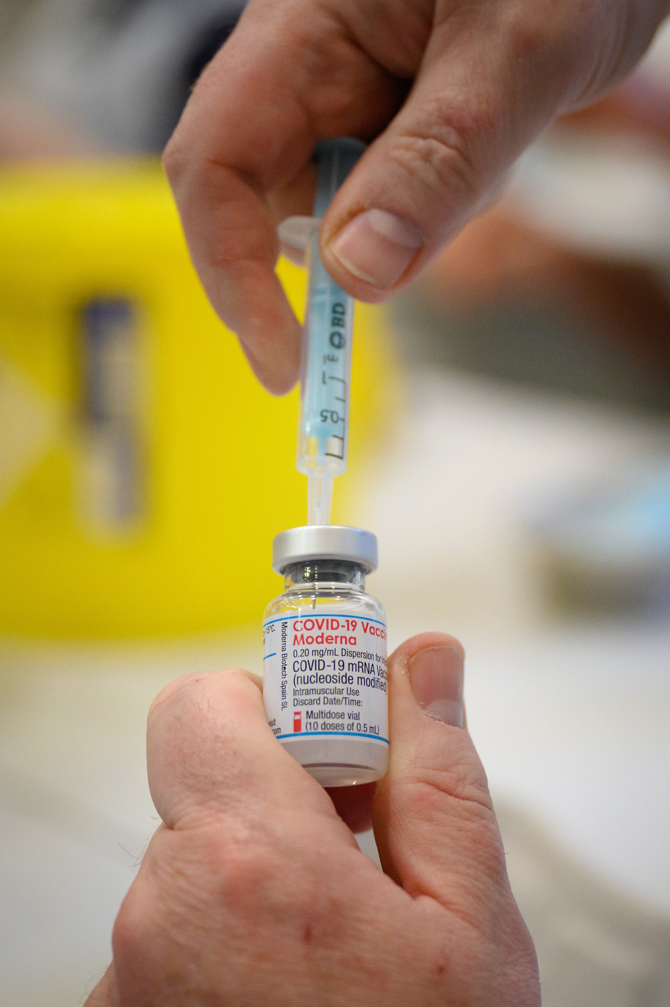 The booster vaccine significantly reduces risk of death from Omicron (Leon Neal/PA)