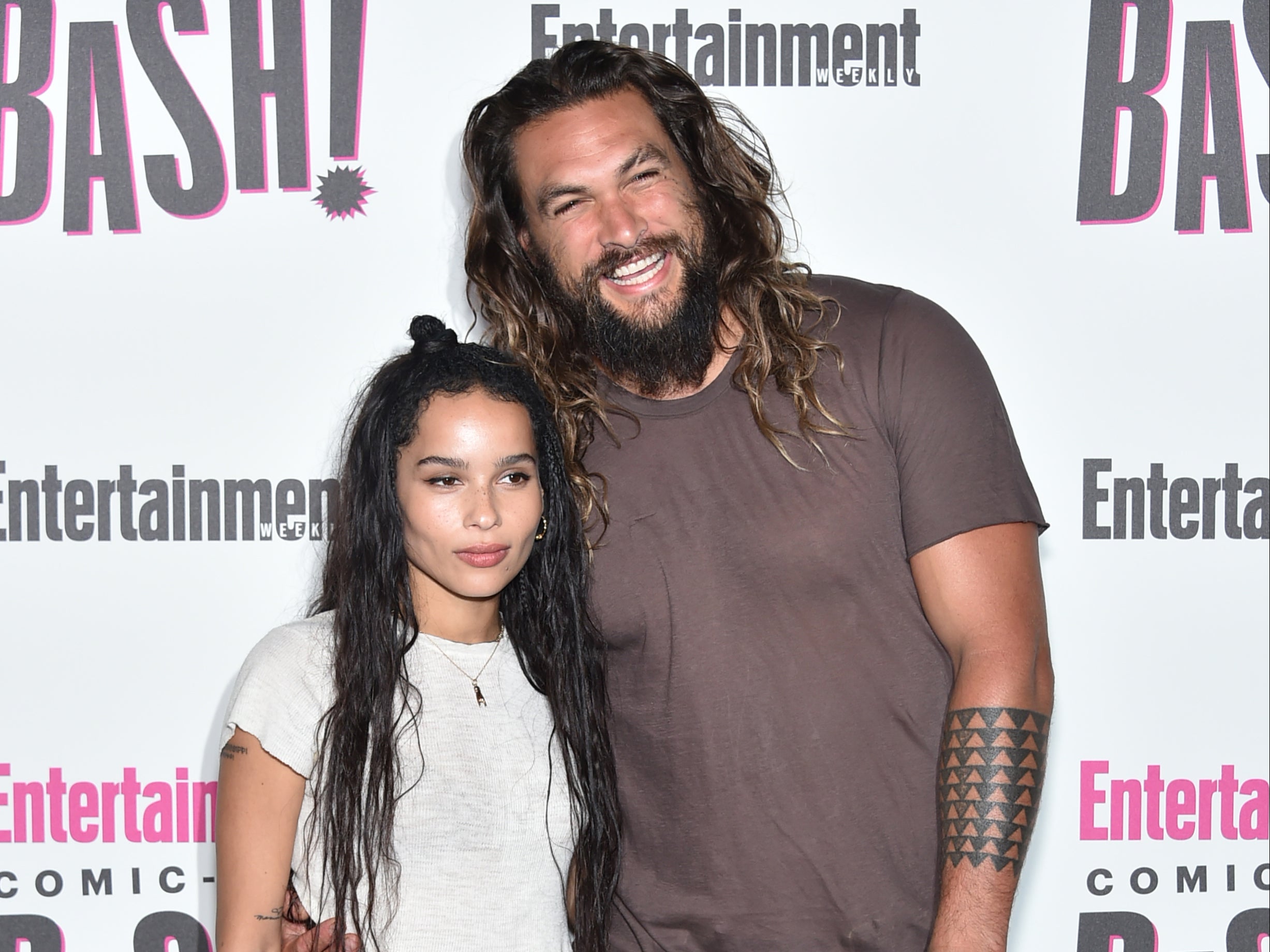 Jason Momoa shares support for stepdaughter Zoe Kravitz