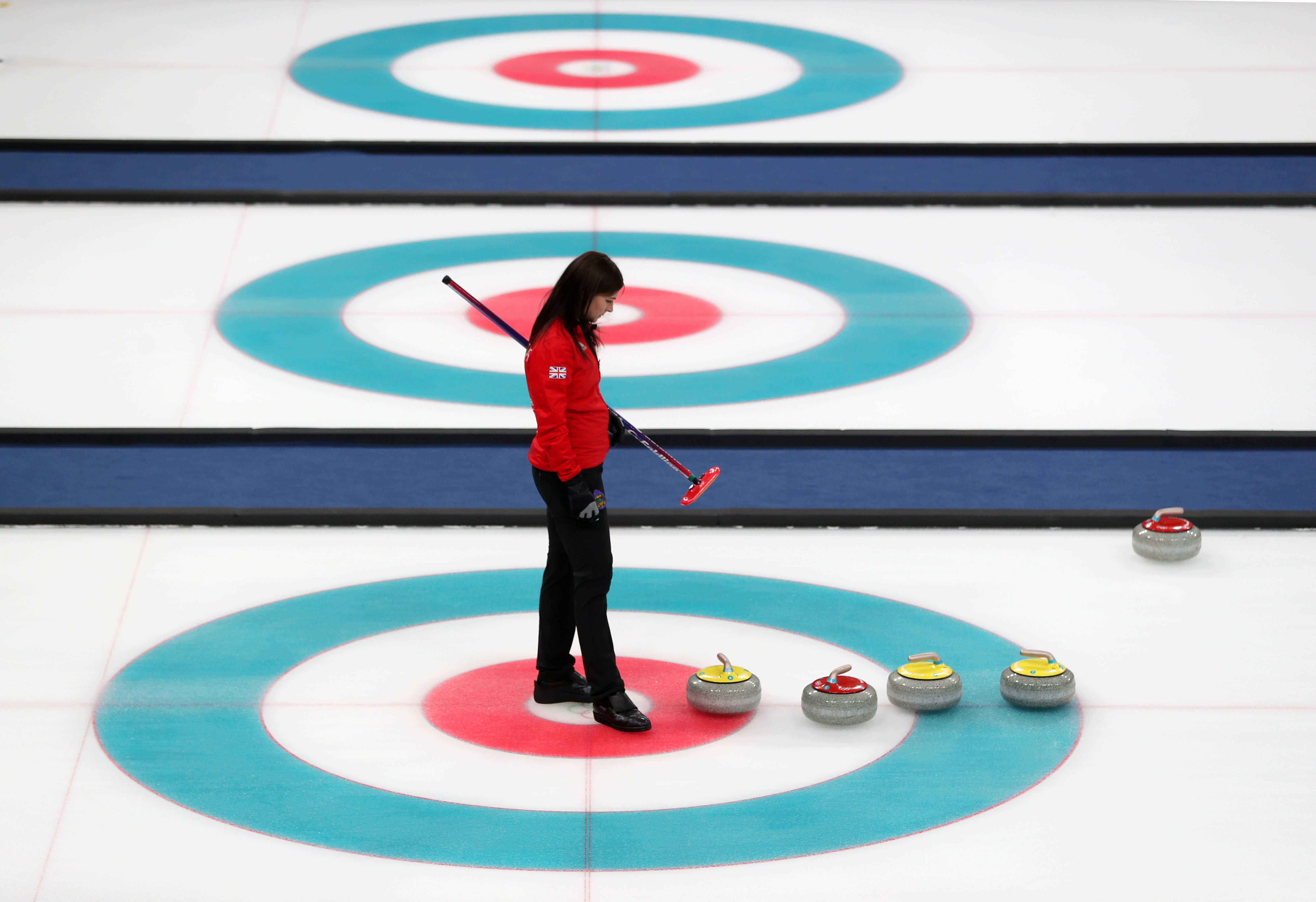 Eve Muirhead at the 2018 Winter Olympics in Pyeongchang