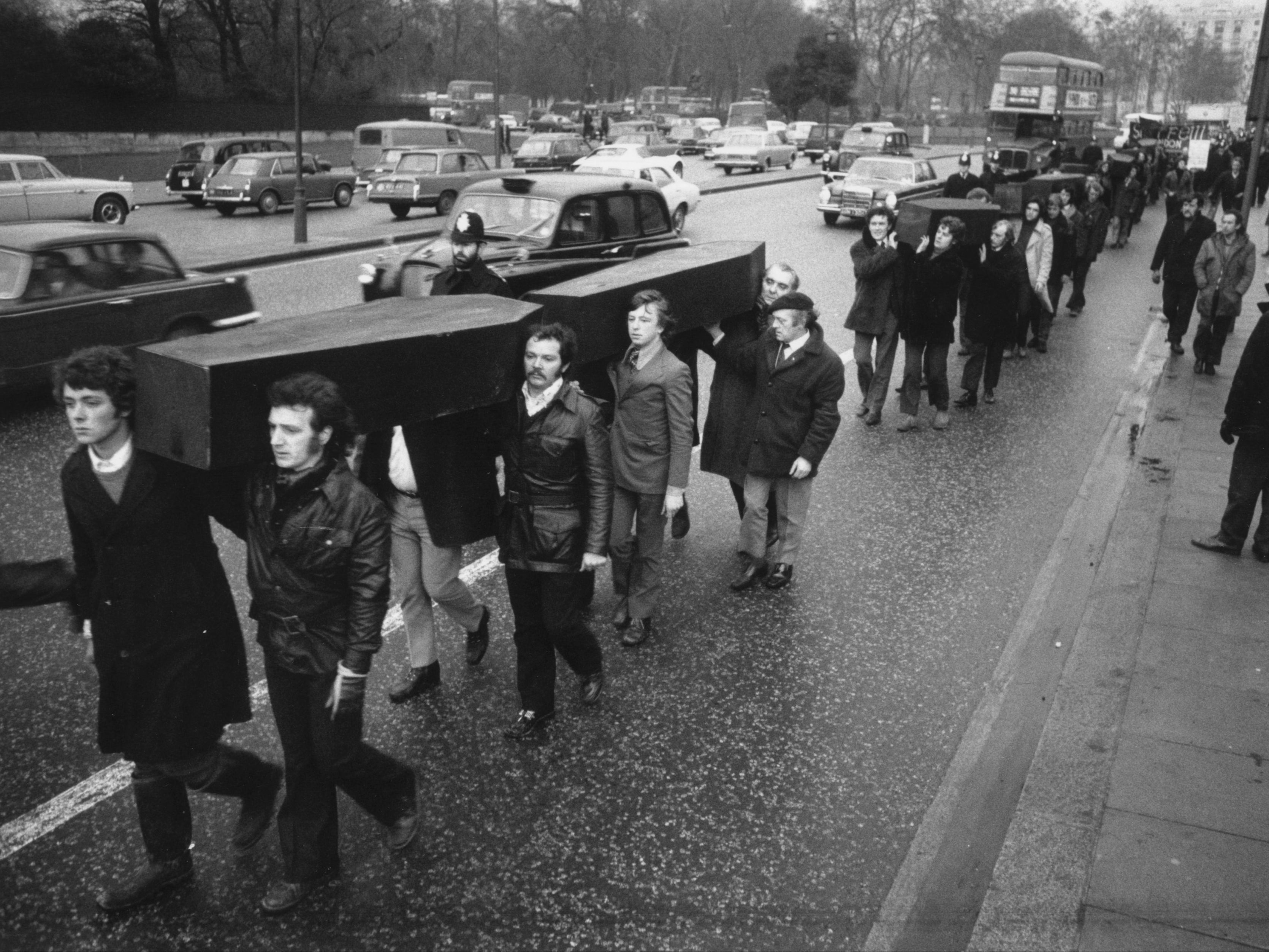 A demonstration in London on 2 February 1972 protesting against the Bloody Sunday massacre