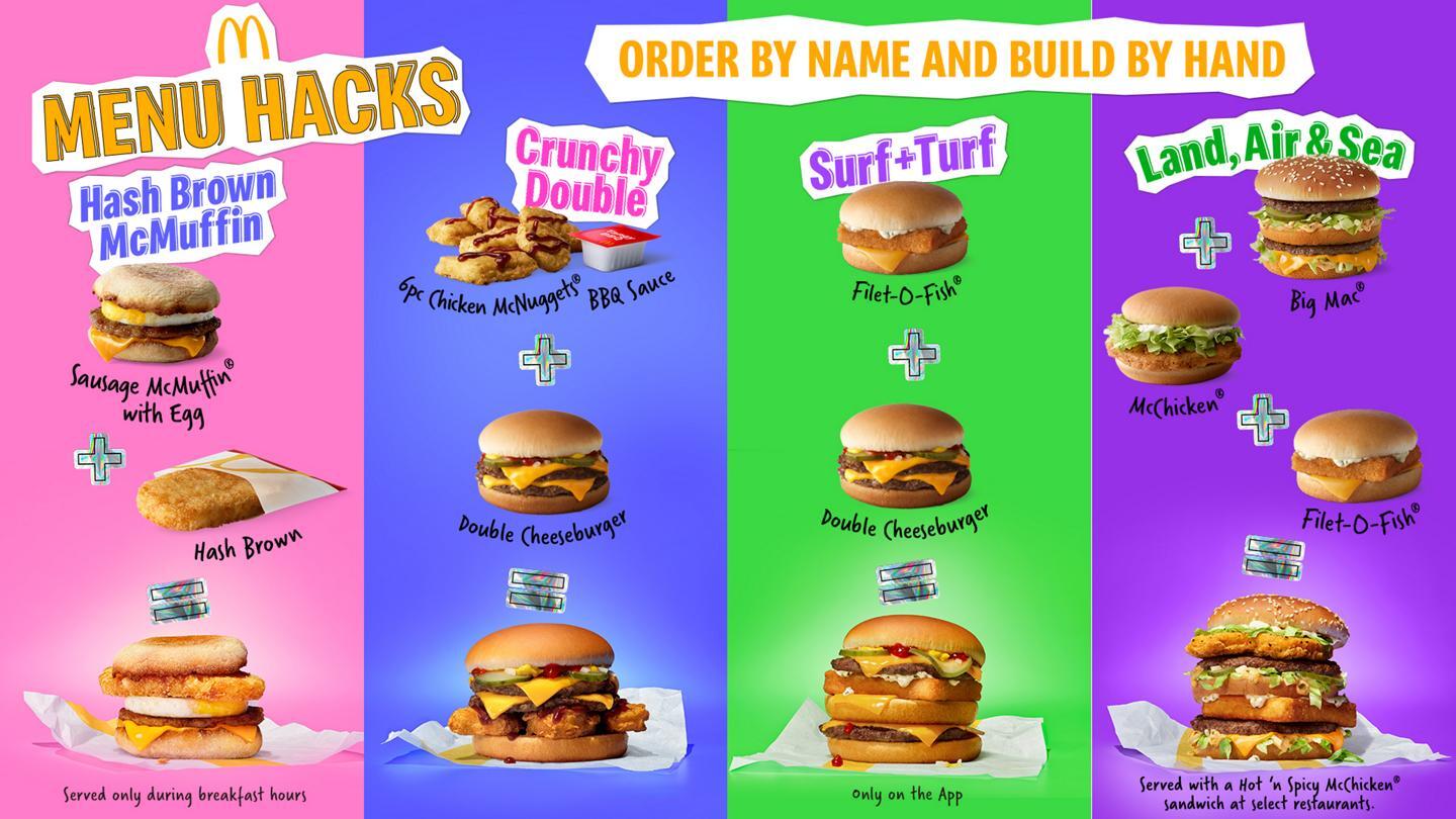 McDonald’s announces the launch of four ‘menu hacks’