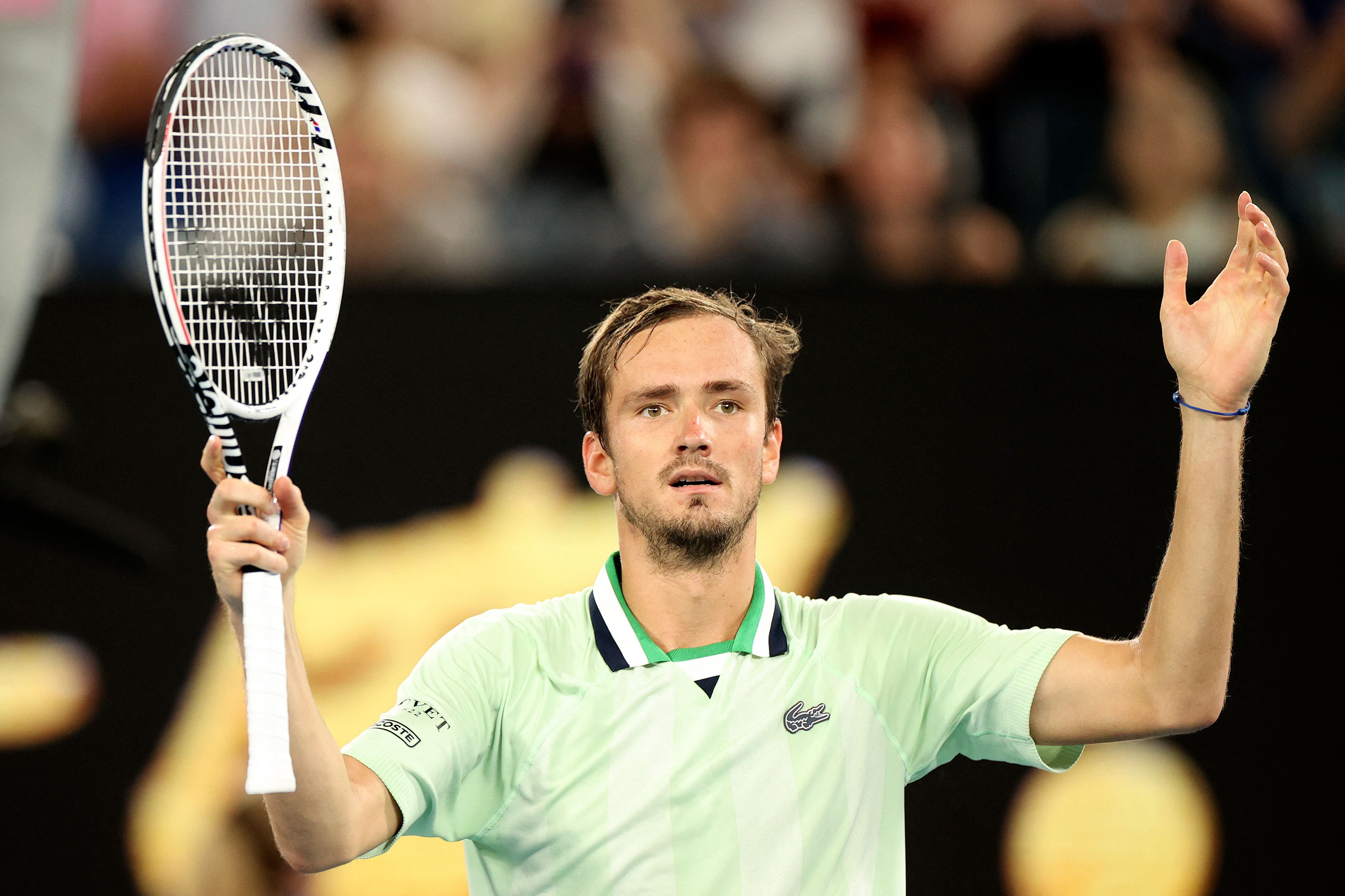 Daniil Medvedev will again be aiming to deny a record-breaking 21st grand slam