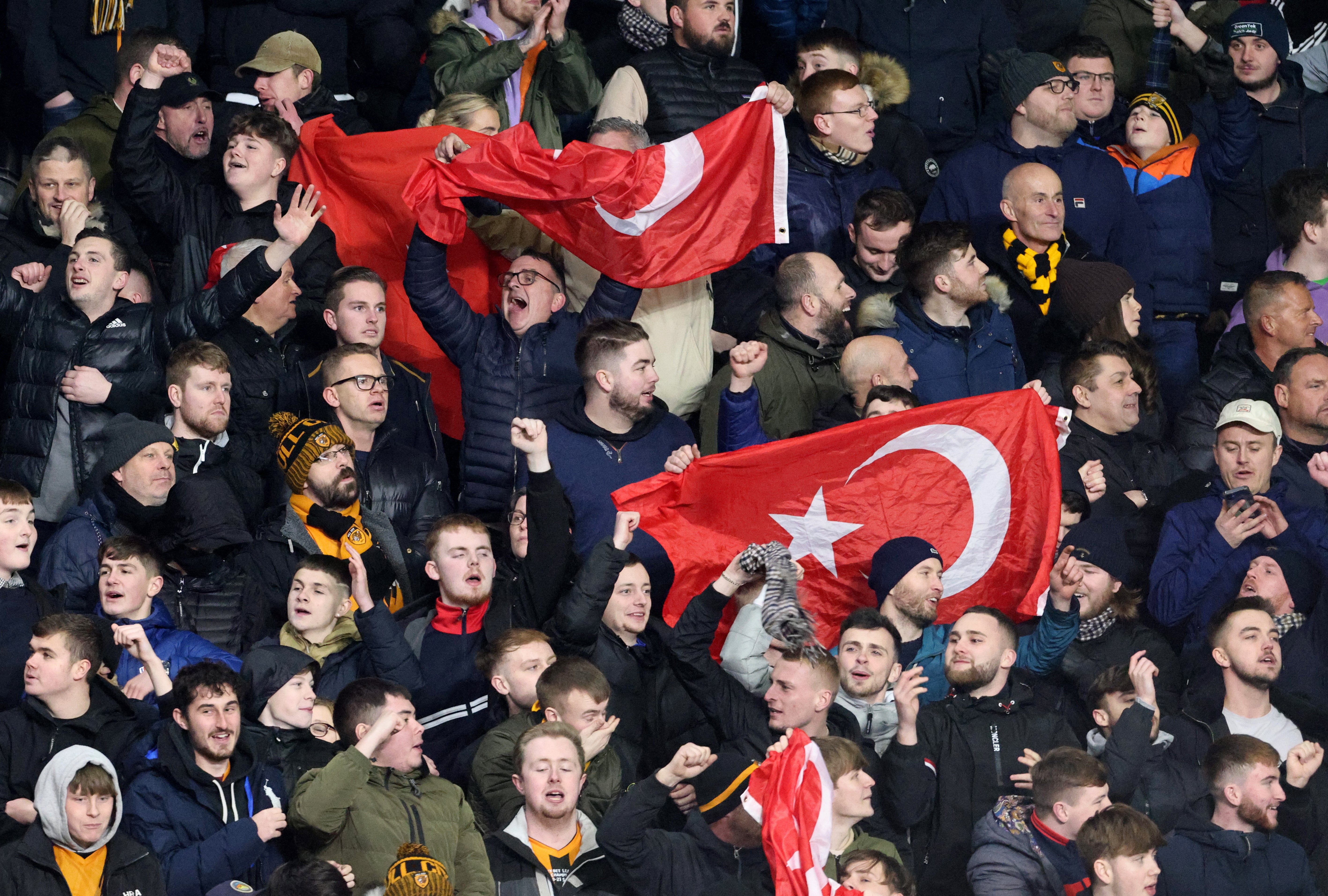 Hull fans have taken Turkish flags to matches to welcome new owner Ilicali (Richard Sellers/PA)