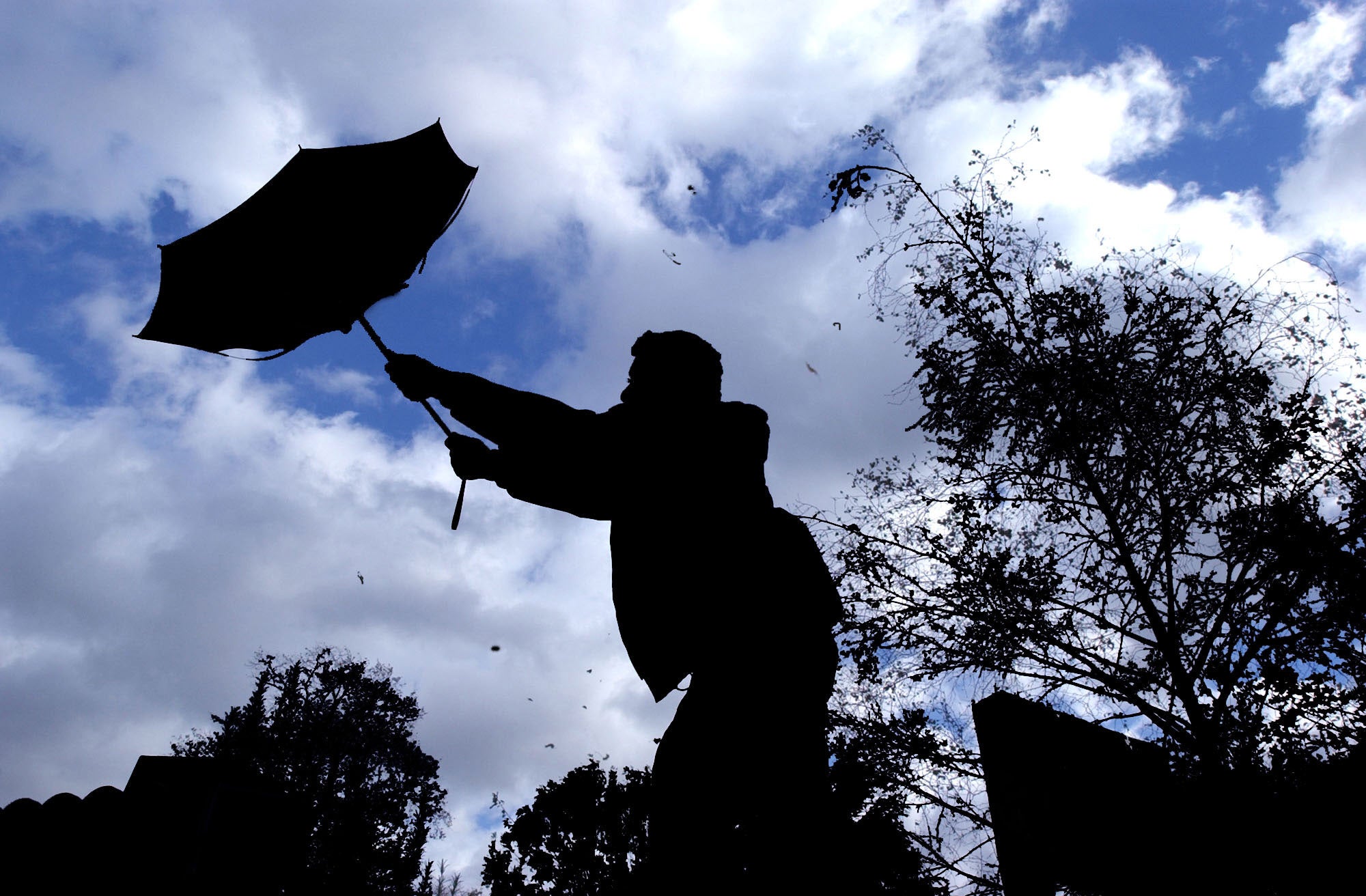 Gusts of up to 80mph are expected (PA)