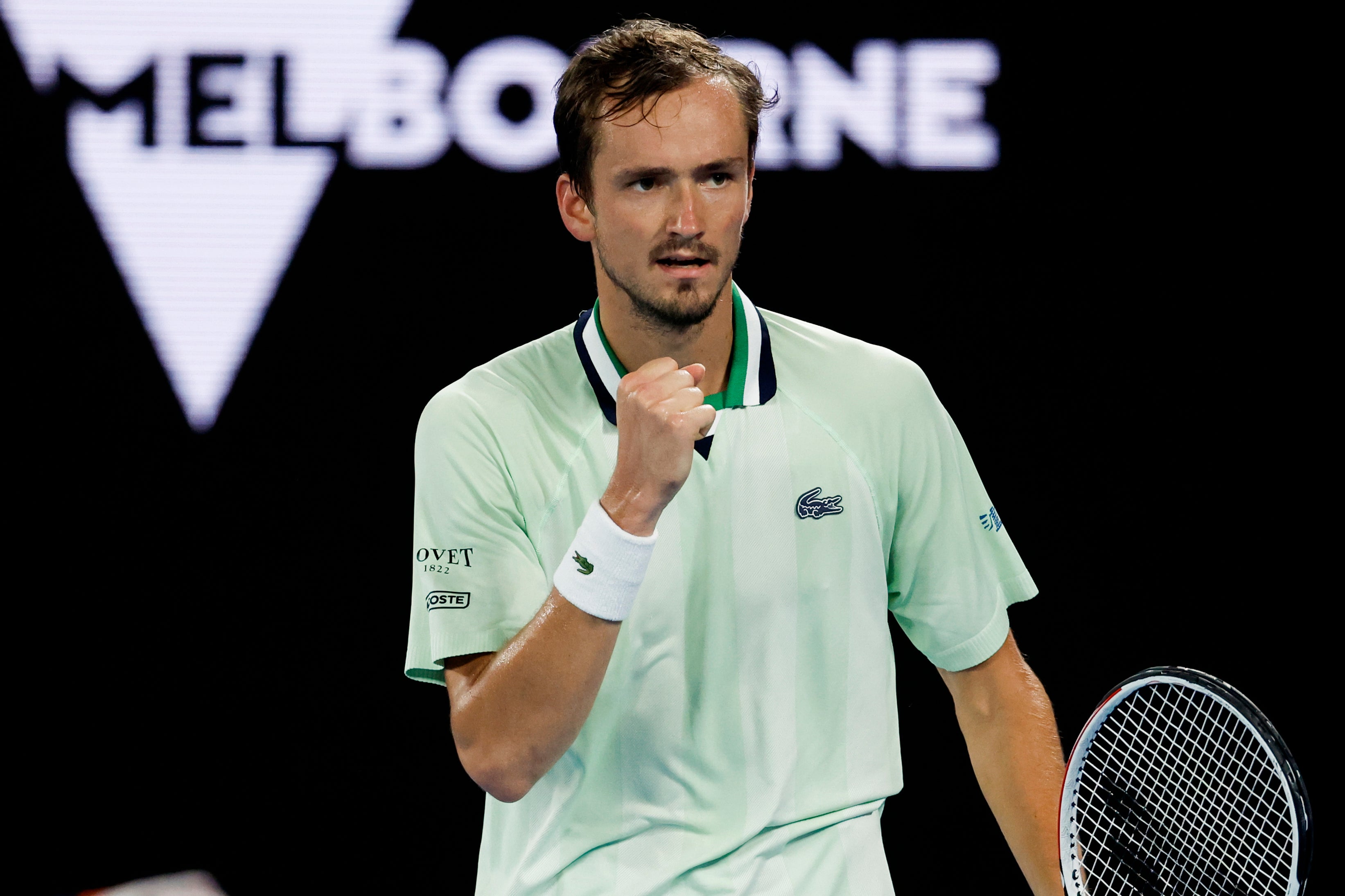 Daniil Medvedev is bidding to stop Rafael Nadal winning a 21st grand slam title (Hamish Blair/AP)