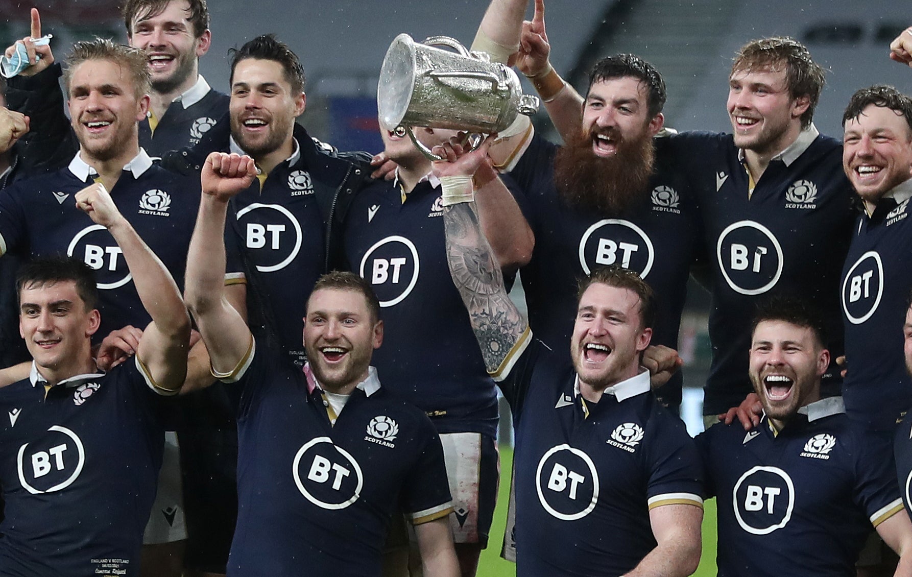 Scotland lifted the Calcutta Cup at Twickenham last year (David Davies/PA)