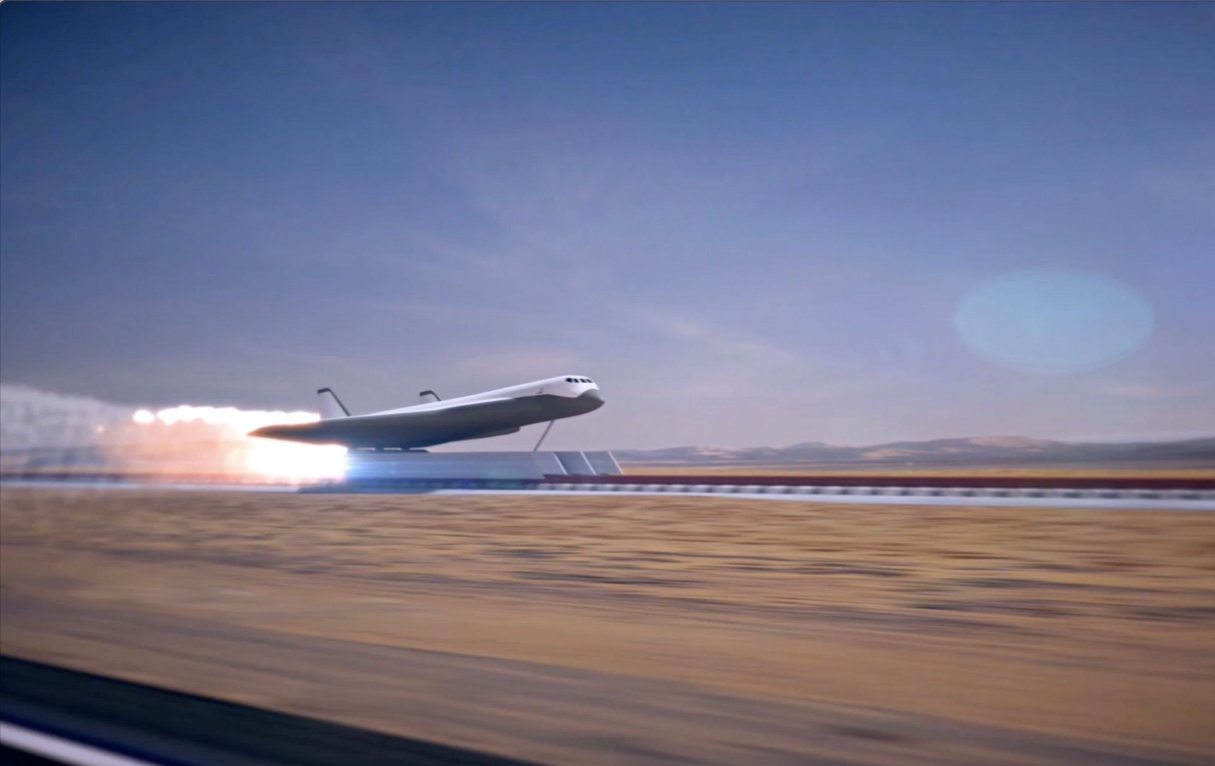 Artist impression of the Radian One spaceplane