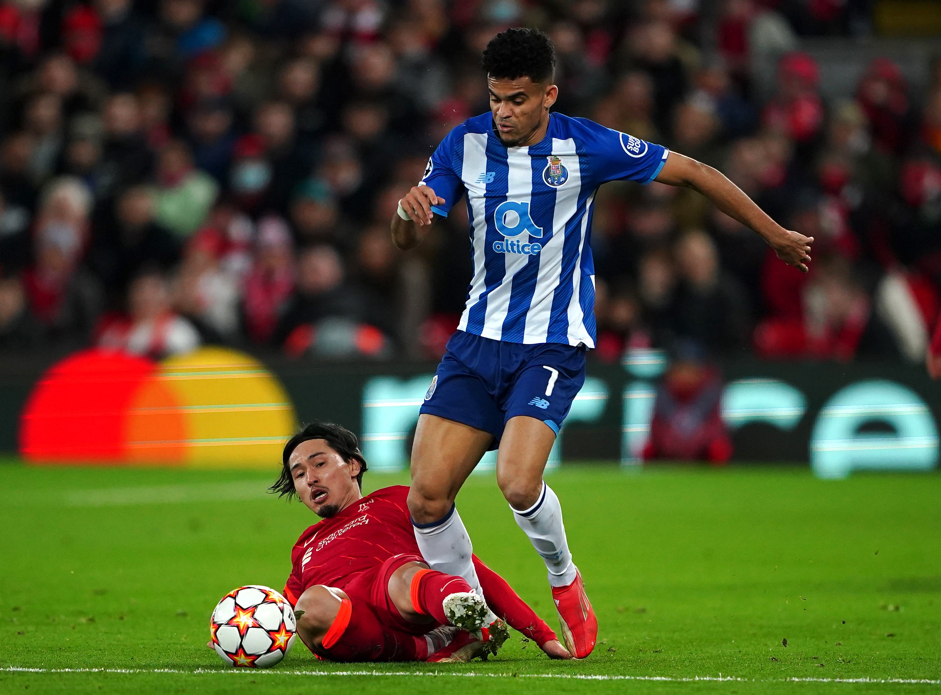 Diaz has already played at Anfield this season (Peter Byrne/PA)