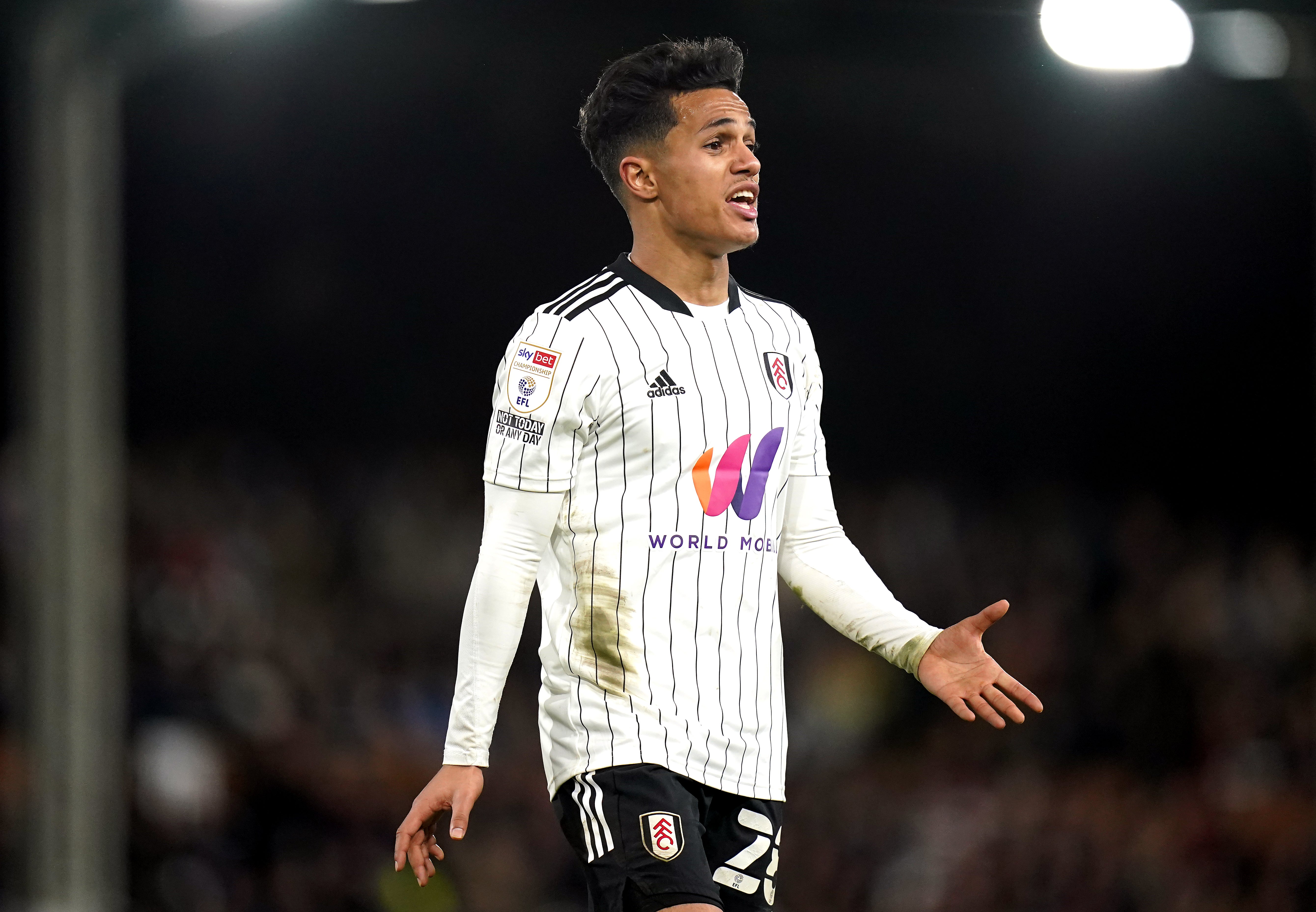 Fulham’s Fabio Carvalho during the Sky Bet Championship match at Craven Cottage, London (Adam Davy/PA)