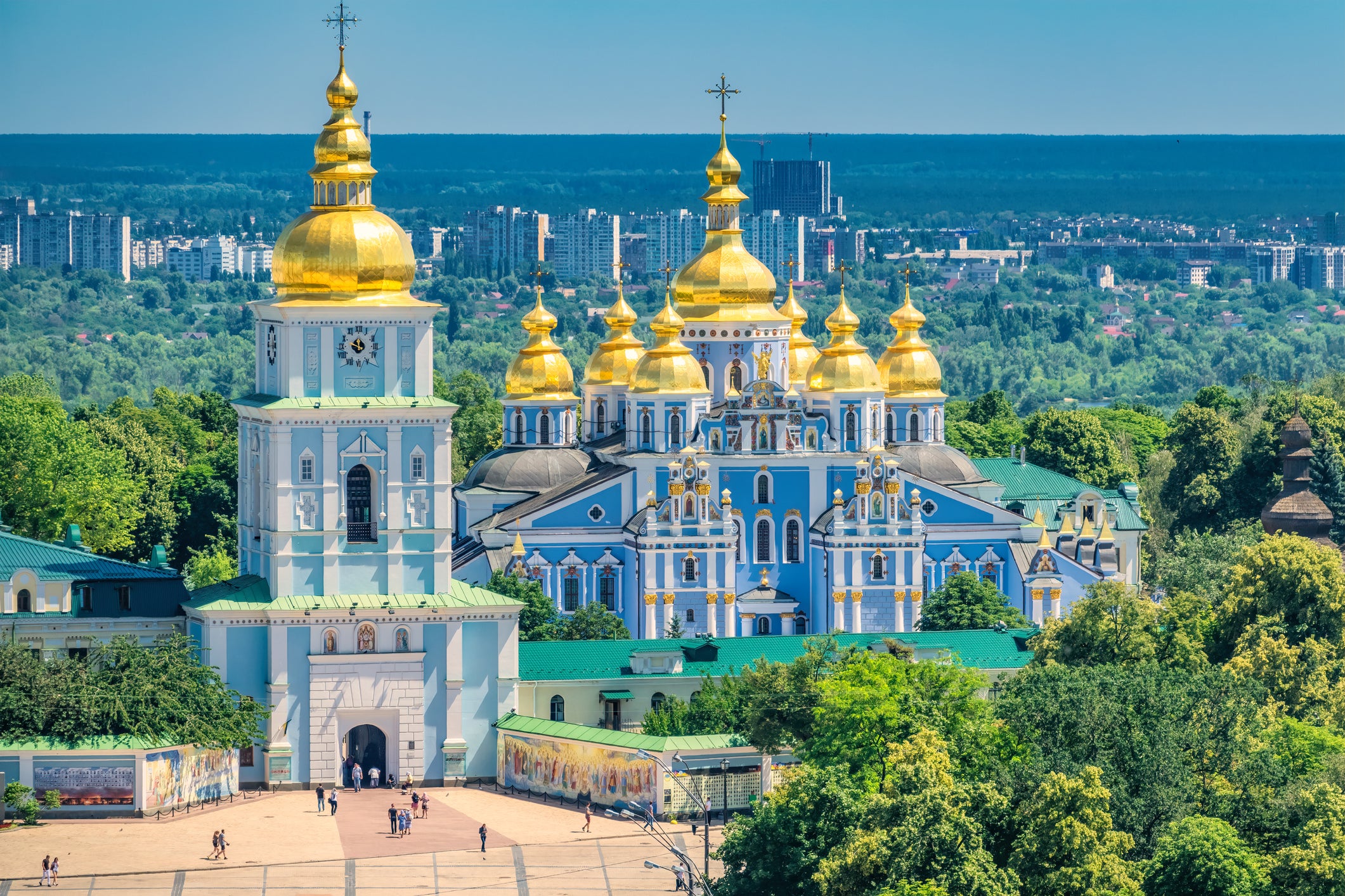 St Michael’s Golden-Domed monastery in the Ukrainian capital of Kiev