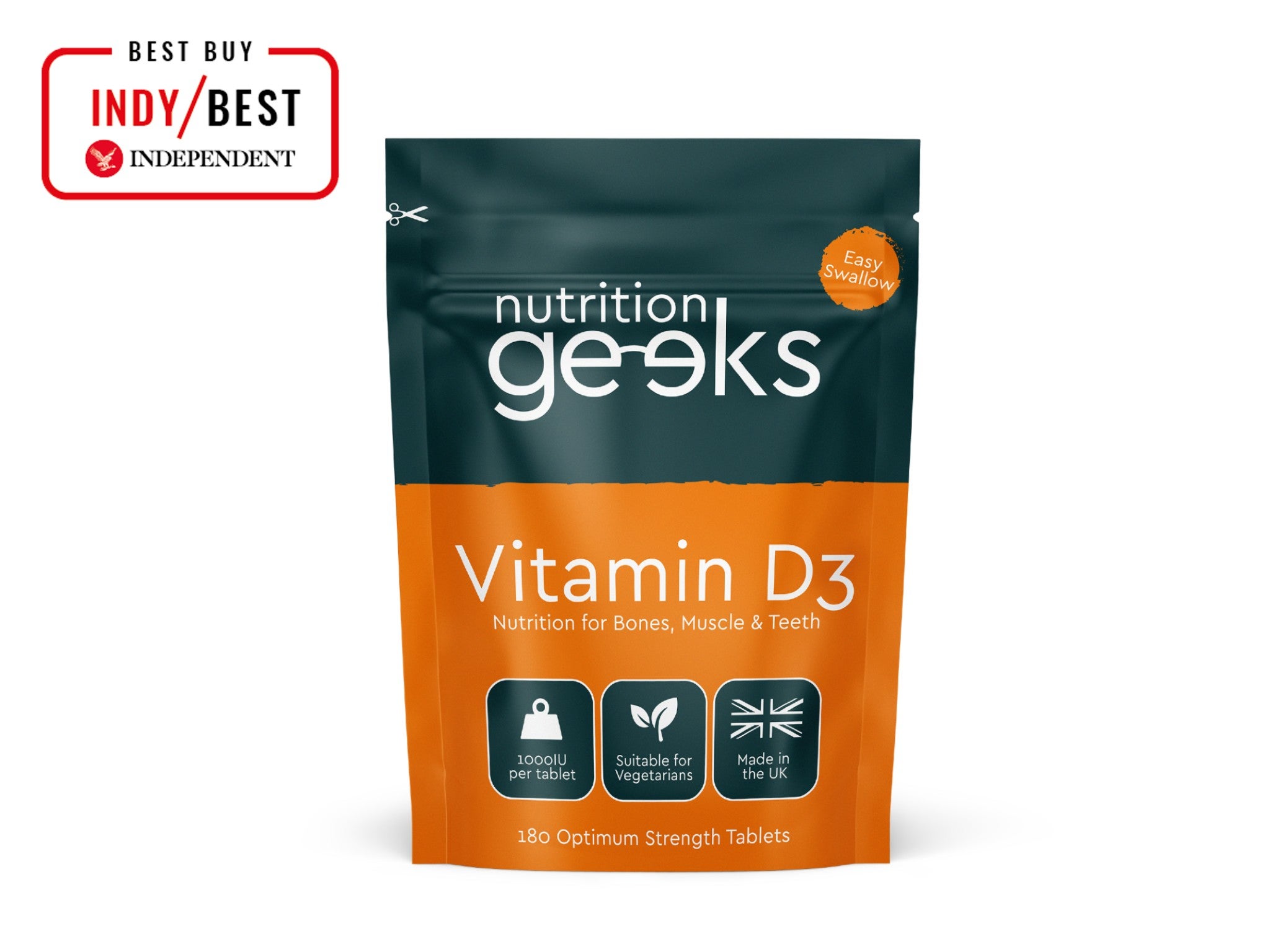 Nutrition Geeks vitamin D3 1,000IU  indybest