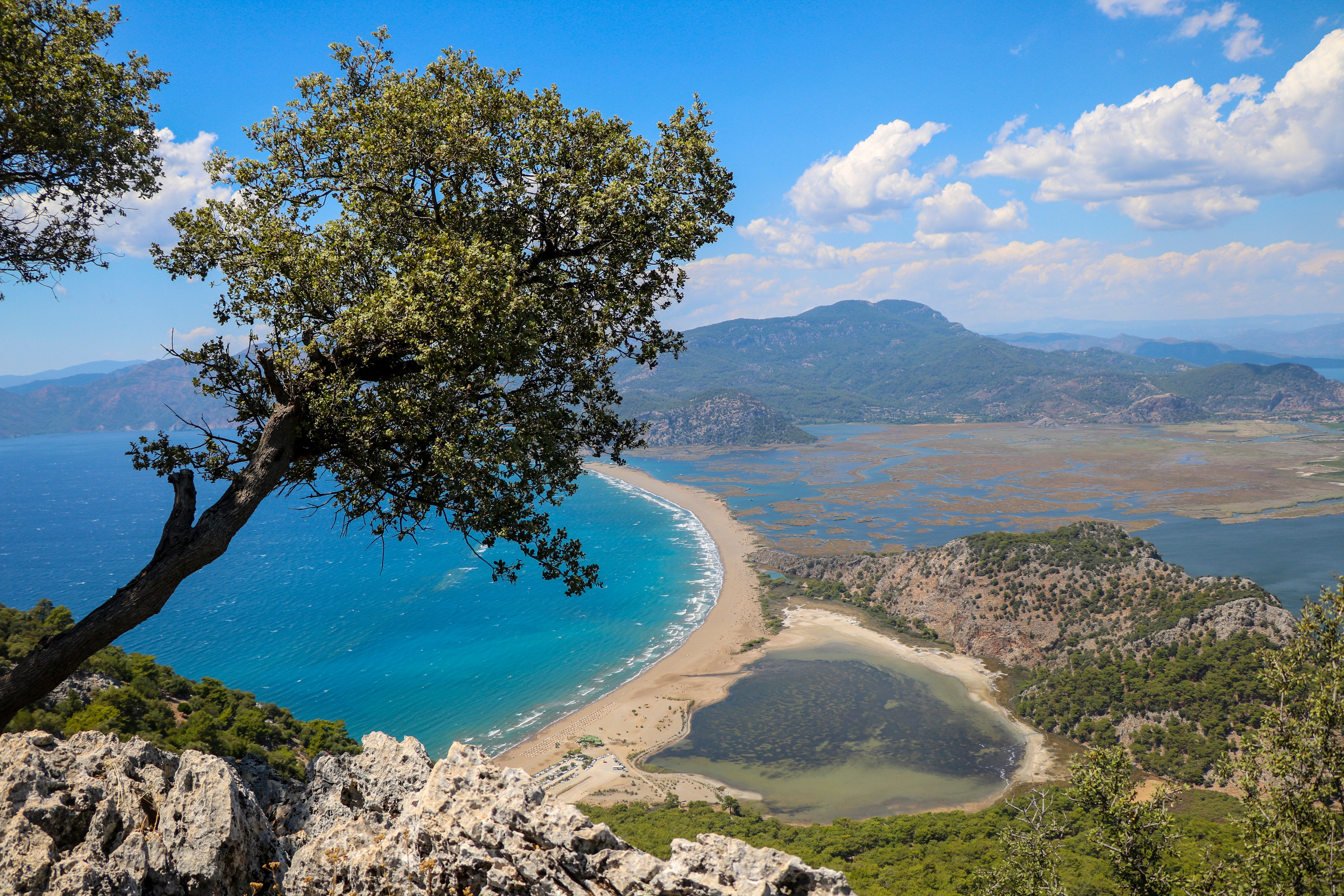 Sea turtles nest on İztuzu Beach, a beautiful 4.5km stretch of golden sand