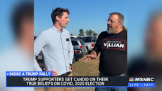 Anti-vaxx Trump supporter mocked on MSNBC for misspelled t-shirt