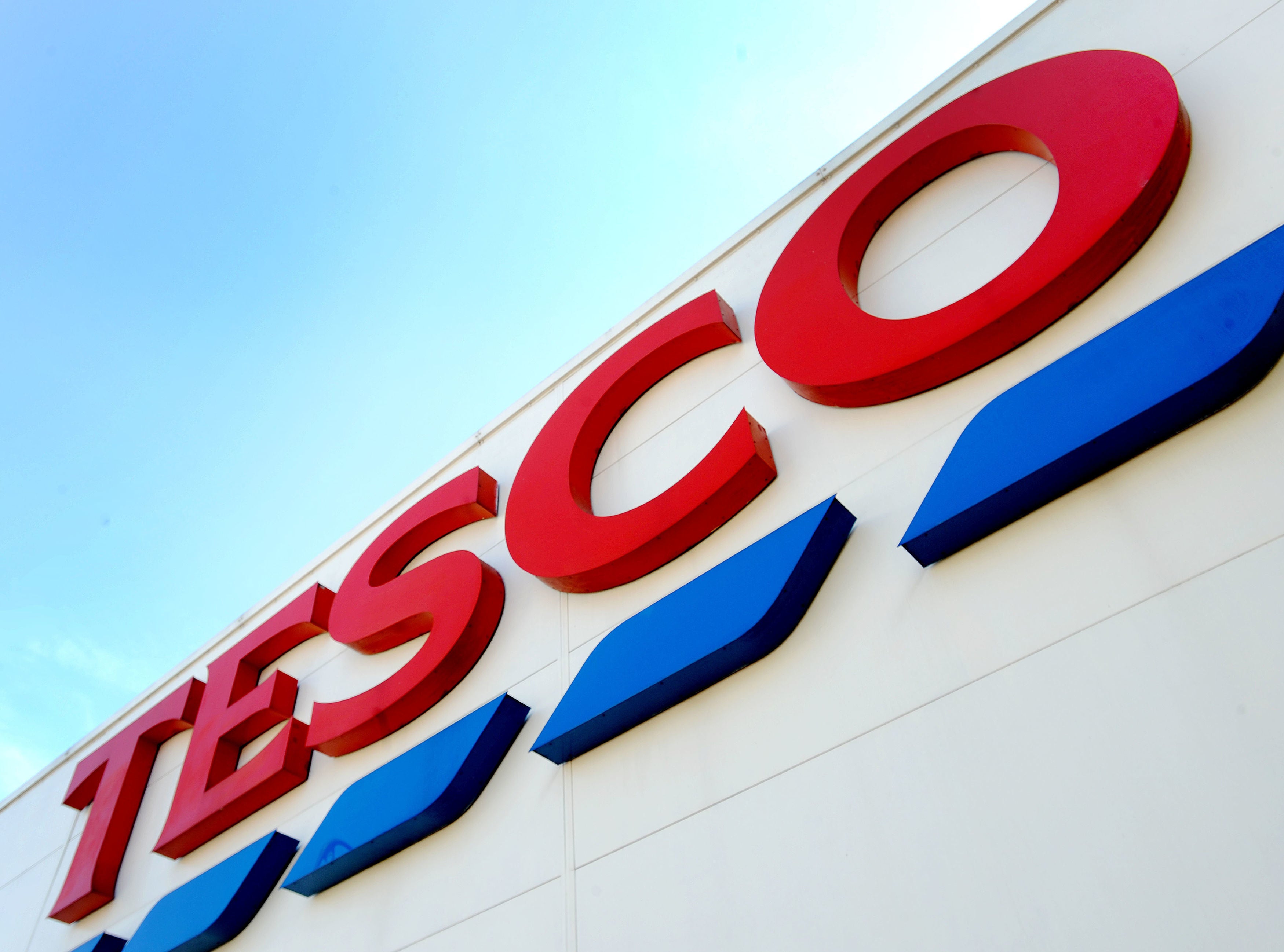 A Tesco sign (Nick Ansell/PA)