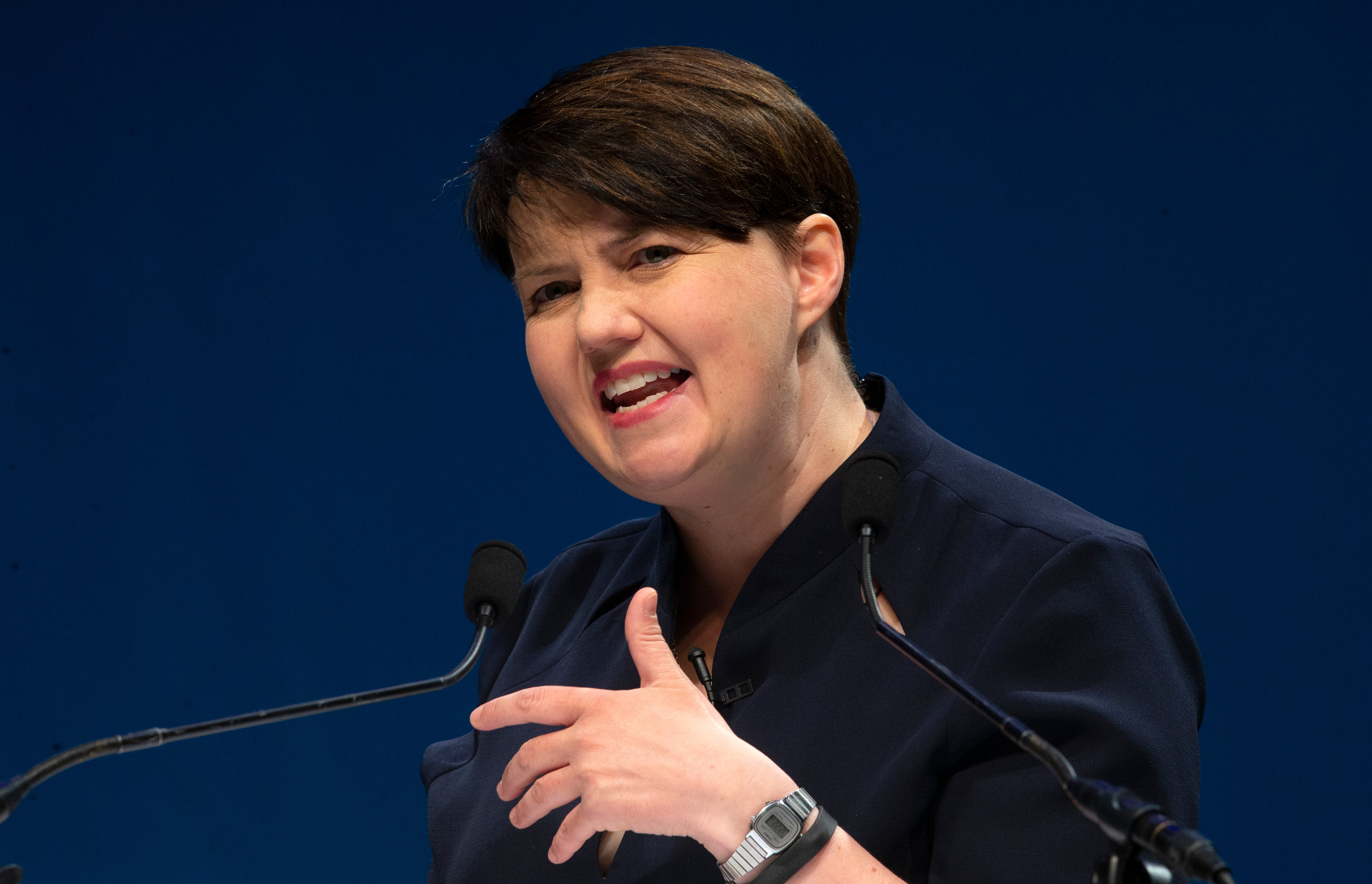 Scottish Conservative leader Ruth Davidson has been left upset (Jane Barlow/PA)