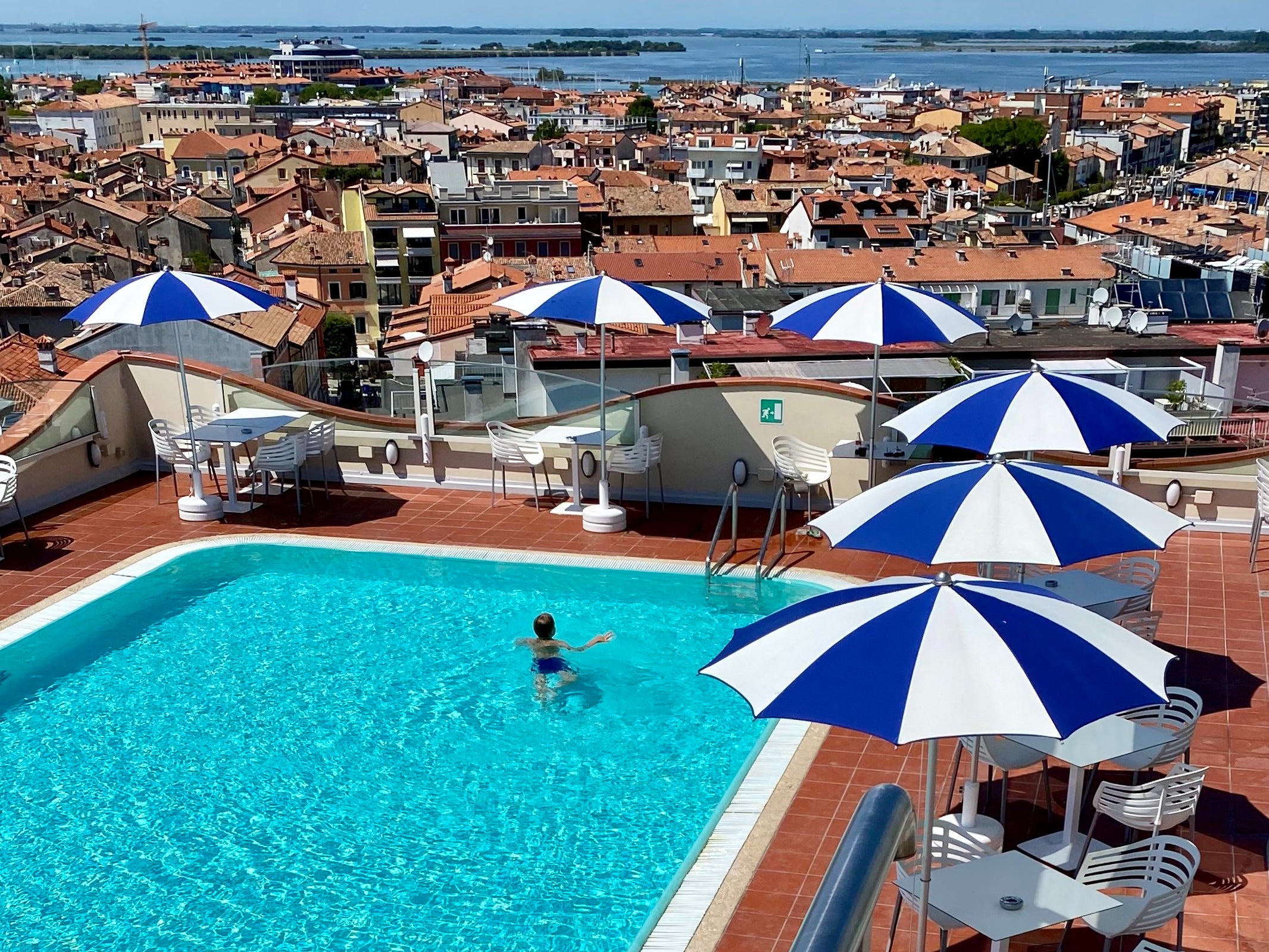 Dream destination? Hotel swimming pool in Grado, northeast italy