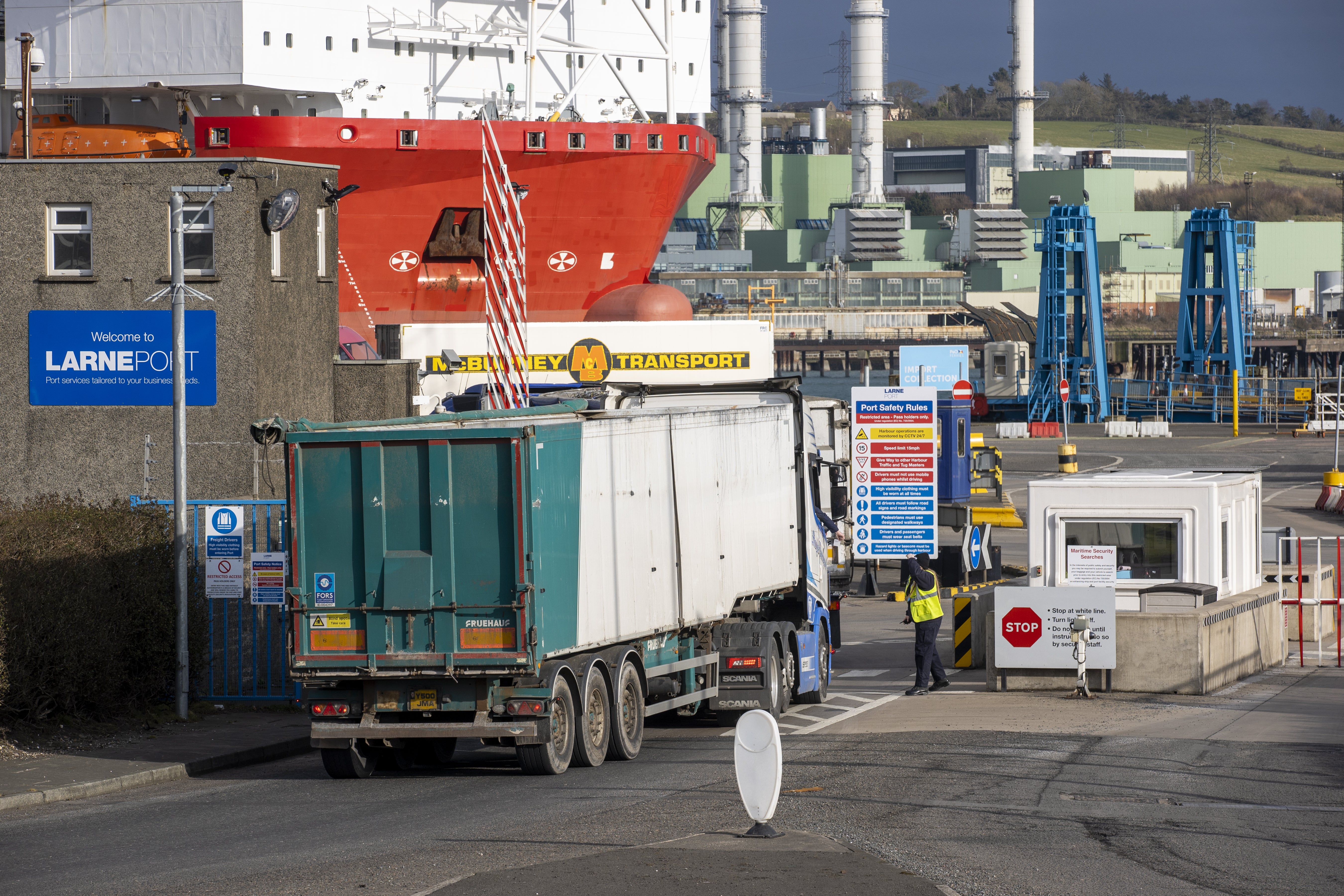 Larne Port (Liam McBurney/PA)