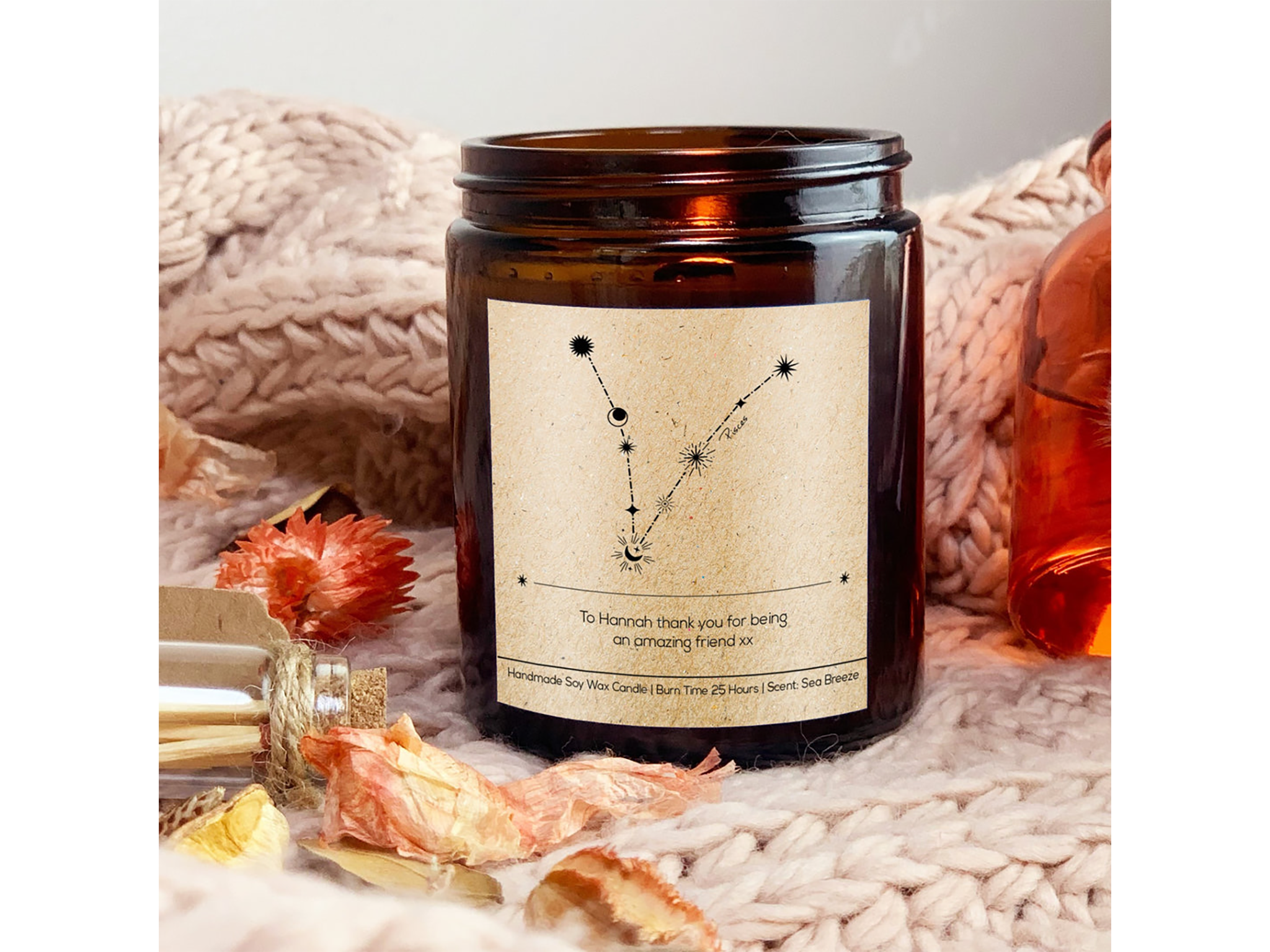 Pisces candle