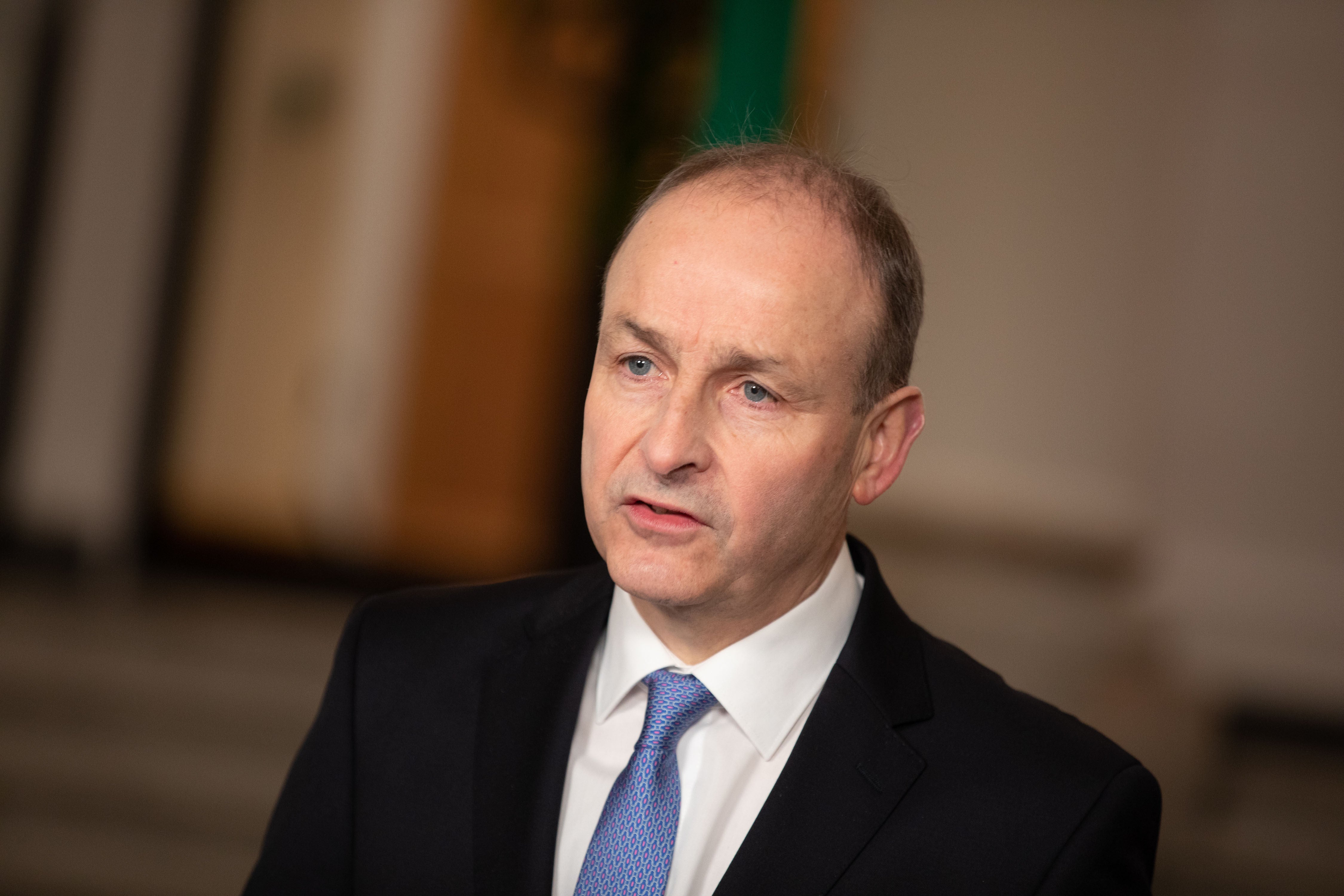 Taoiseach Micheal Martin said an accredited grades system could not have been applied fairly because one out of four students did not do the Junior Certificate (Julien Behal/PA)