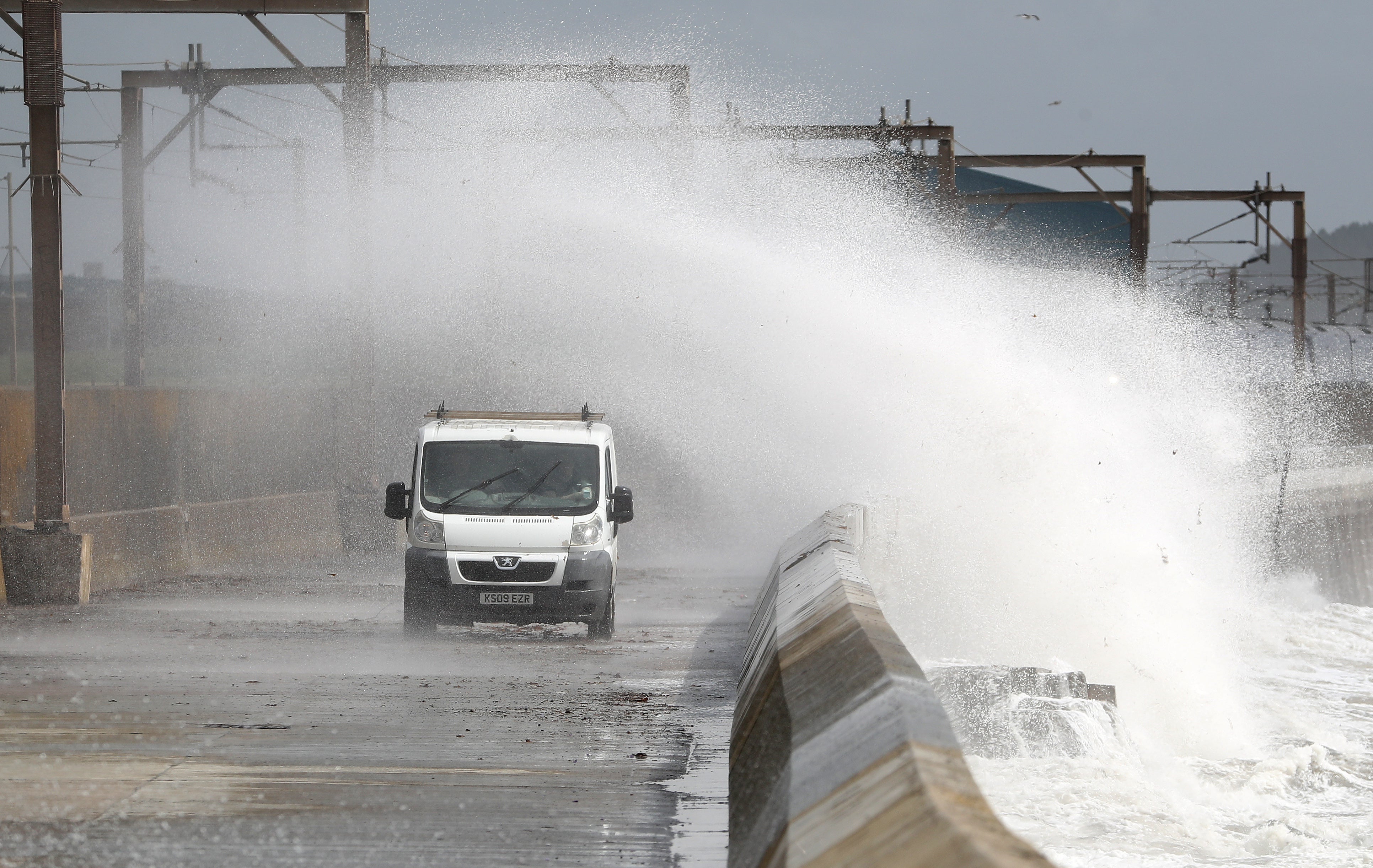 Winds of up to 90mph are all also expected for much of the UK