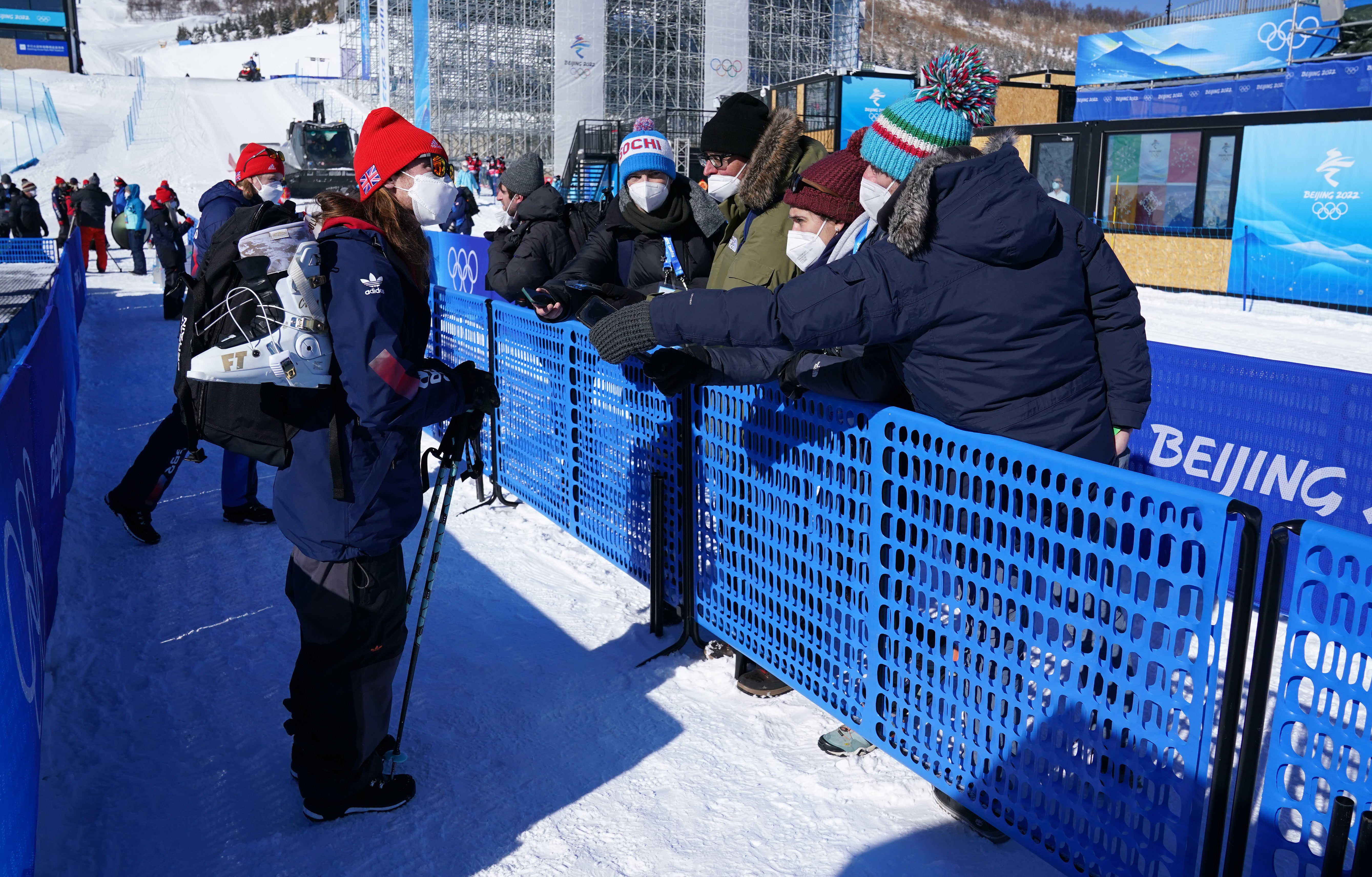 James Woods speaks to the media at the Genting Snow Park (Andrew Milligan/PA)