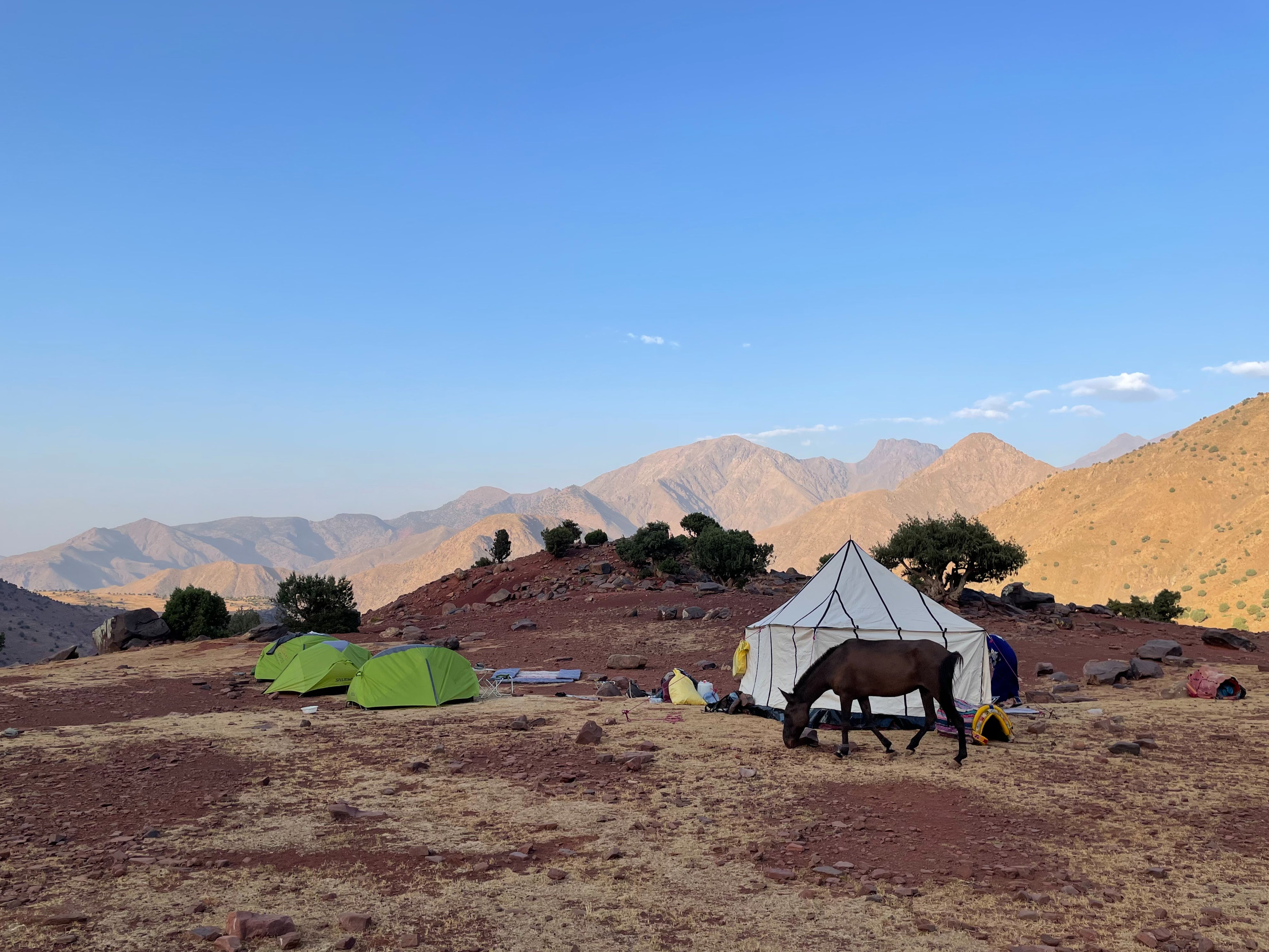 Setting up camp in the Atlas Mountains is possible again now Morocco has lifted its travel ban