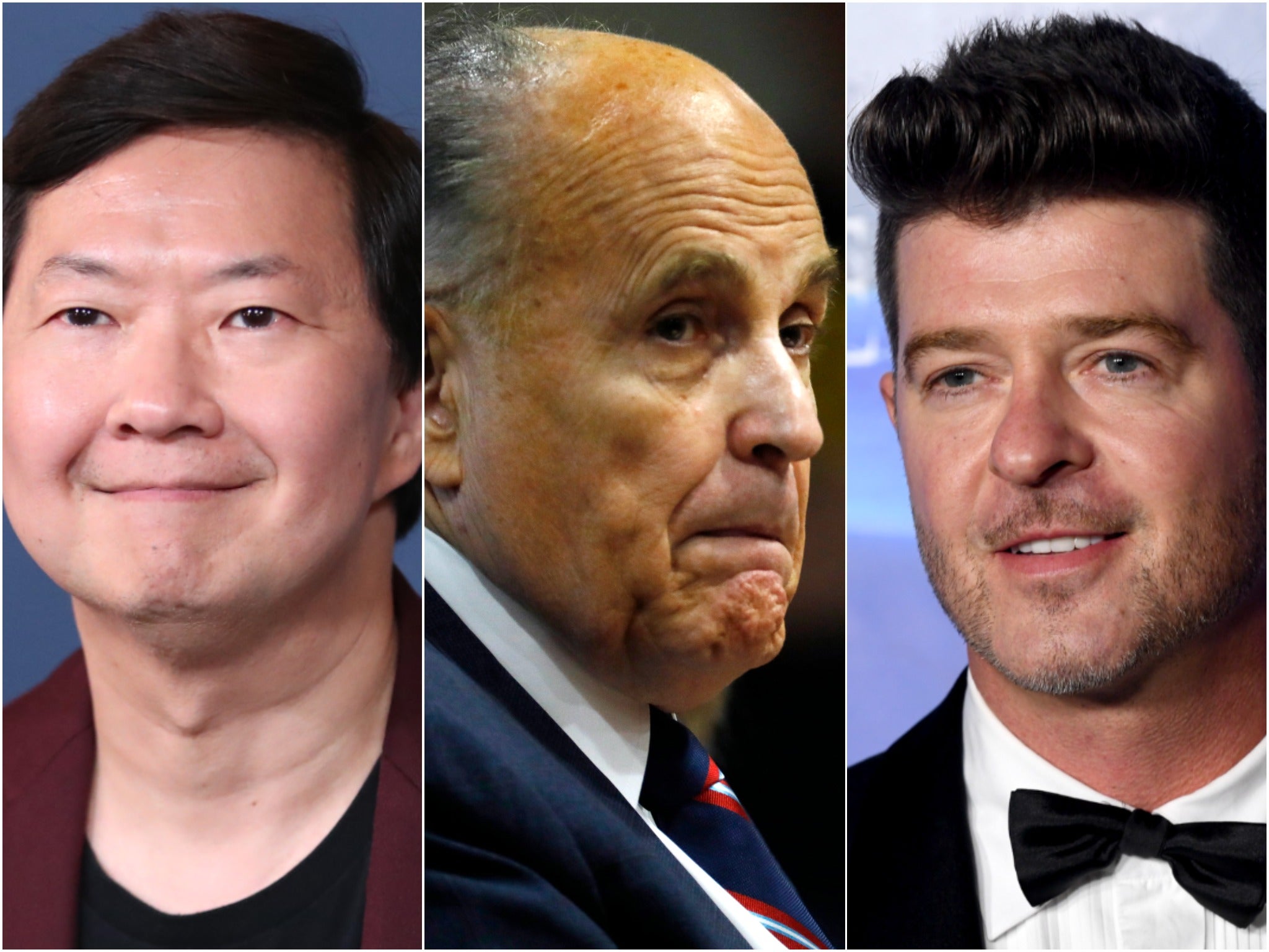 Masked Singer: Judges Robin Thicke and Ken Jeong walk off in protest after Rudy Giuliani reveal