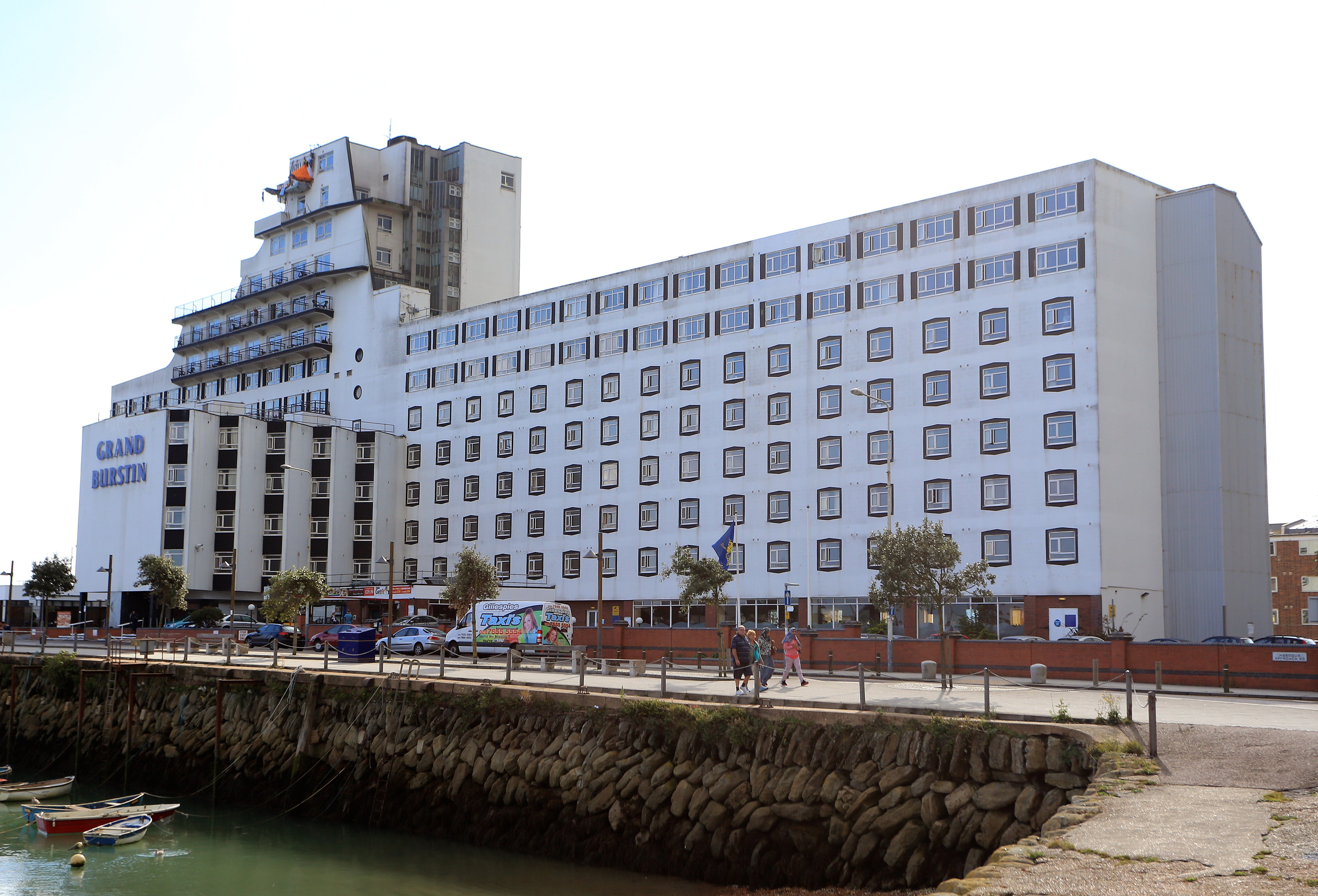 The Grand Burstin Hotel in Folkestone, Kent, where asylum seekers have been housed by the Home Office (PA)