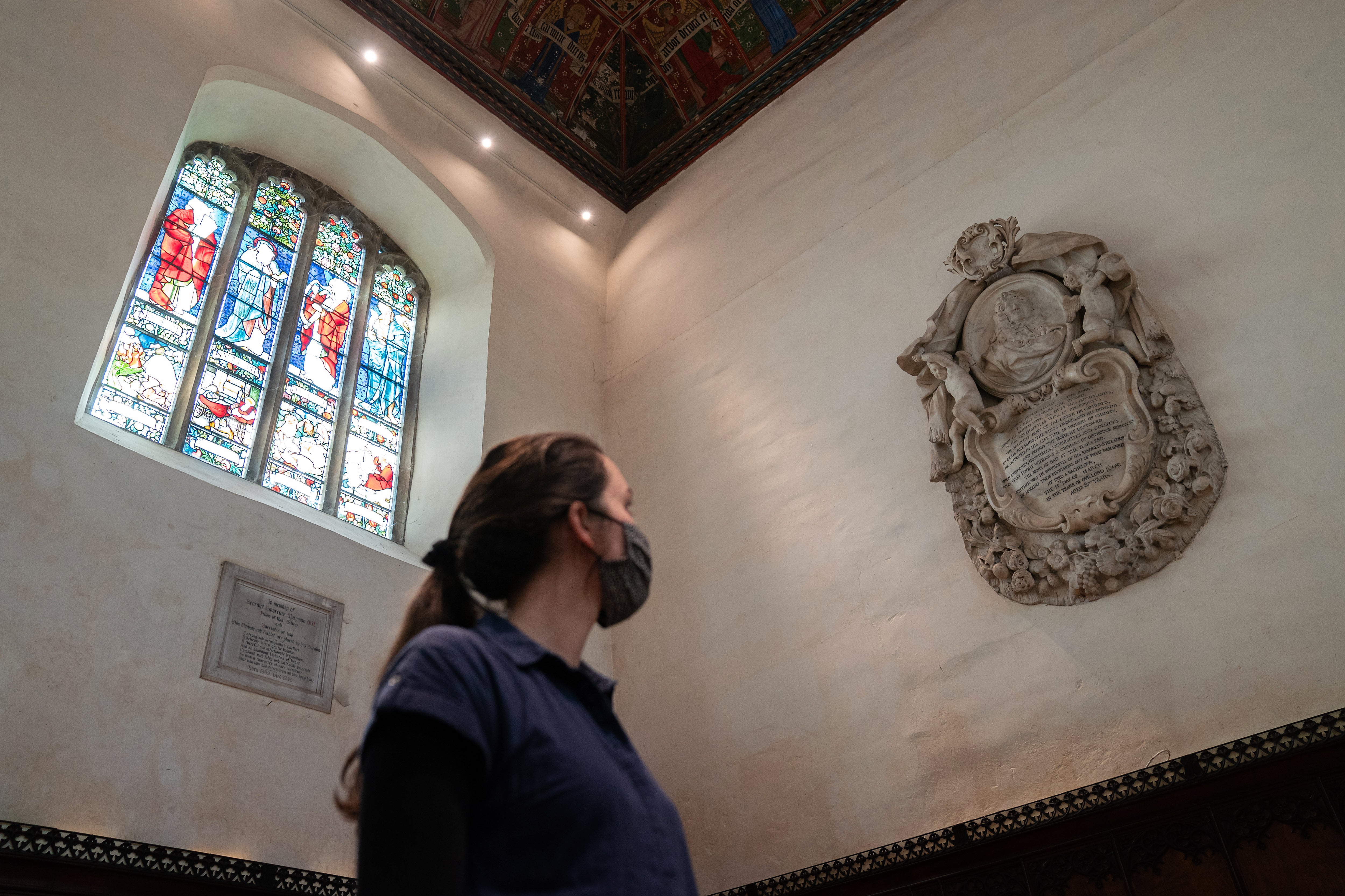 The memorial to Tobias Rustat in Jesus College, University of Cambridge (PA)