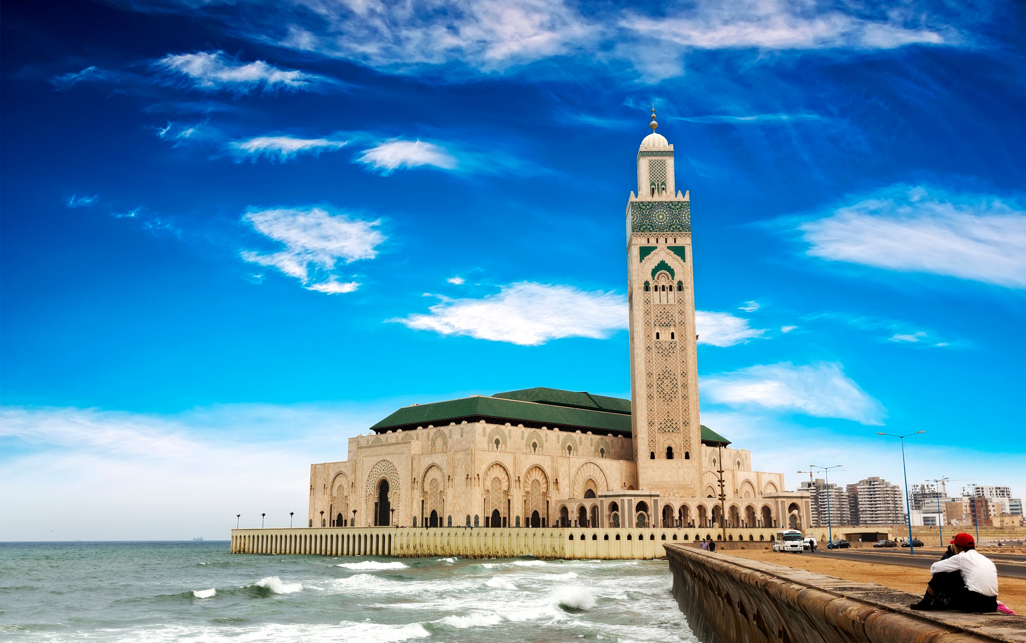 The Hassan II Mosque in Casablanca, Morocco