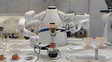 Robot barista is serving customers at the Beijing Winter Olympics