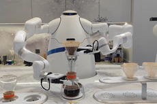 Robot barista is serving customers at the Beijing Winter Olympics