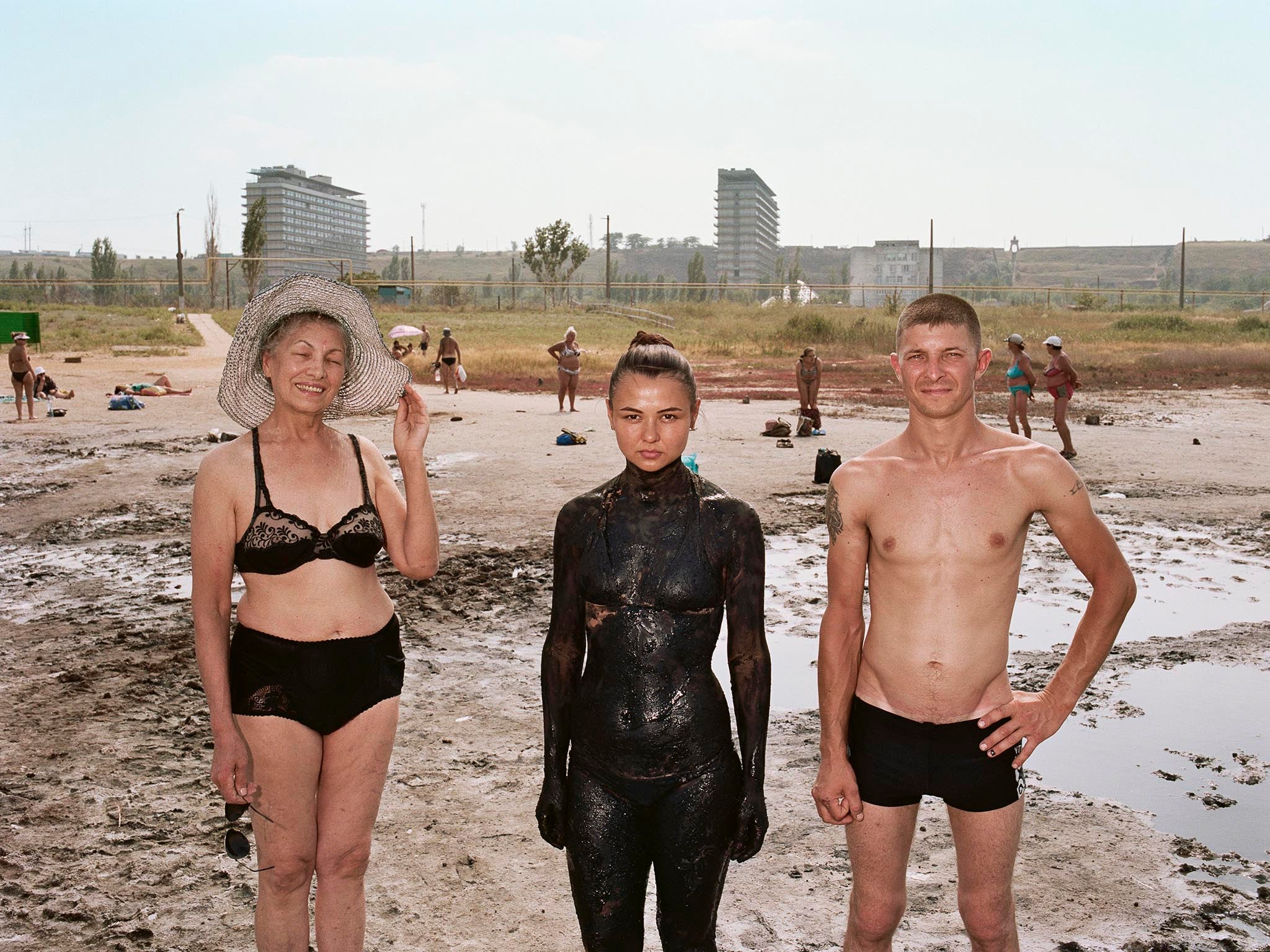 Yana and Igor Karaman with friend Galina, Odessa, 2017