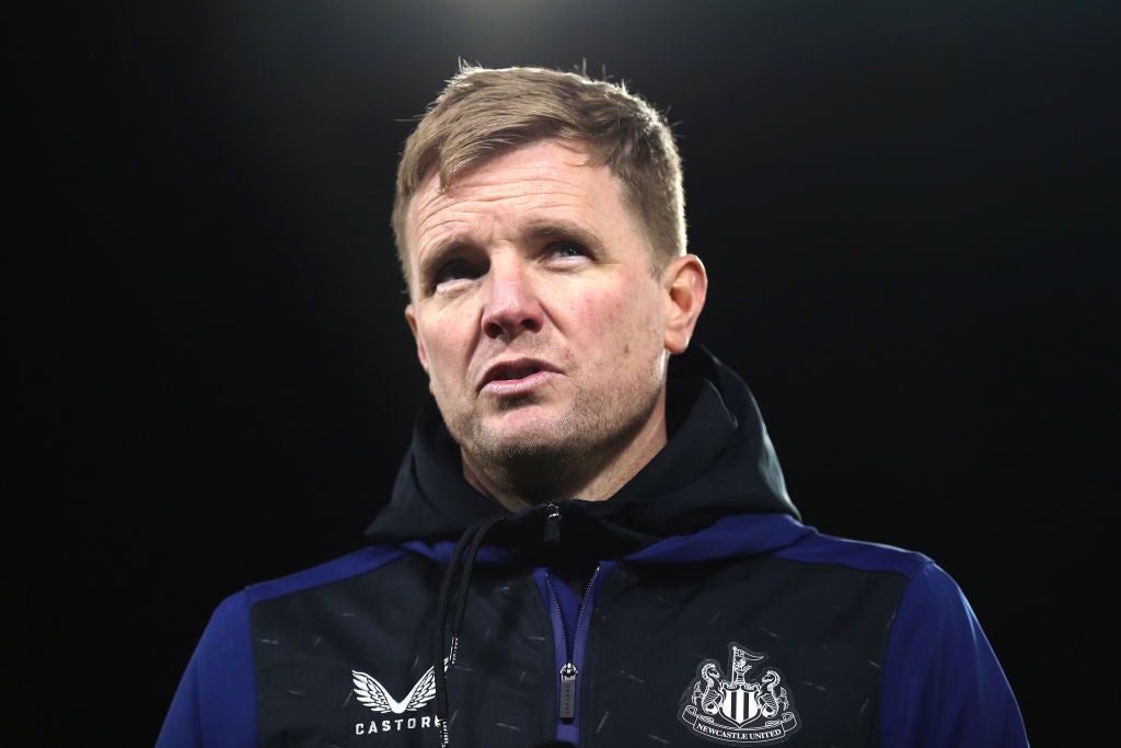 Newcastle manager Eddie Howe faces a big test when Frank Lampard’s Everton visit