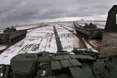 Russia ‘70% ready’ to invade Ukraine and will move in heavy equipment this month, US claims