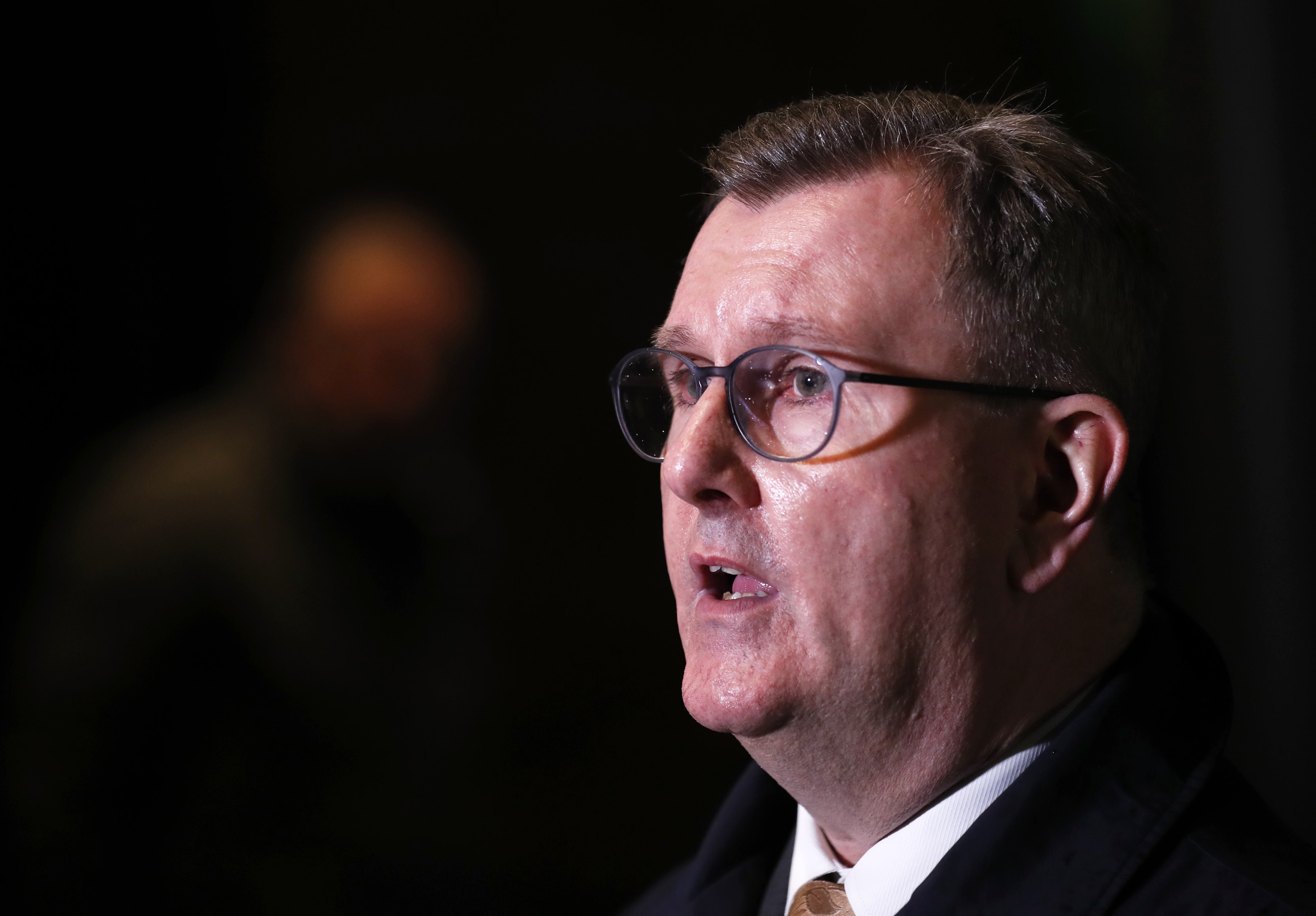 DUP leader Sir Jeffrey Donaldson said protocol issues have not been addressed (Peter Morrison/PA)