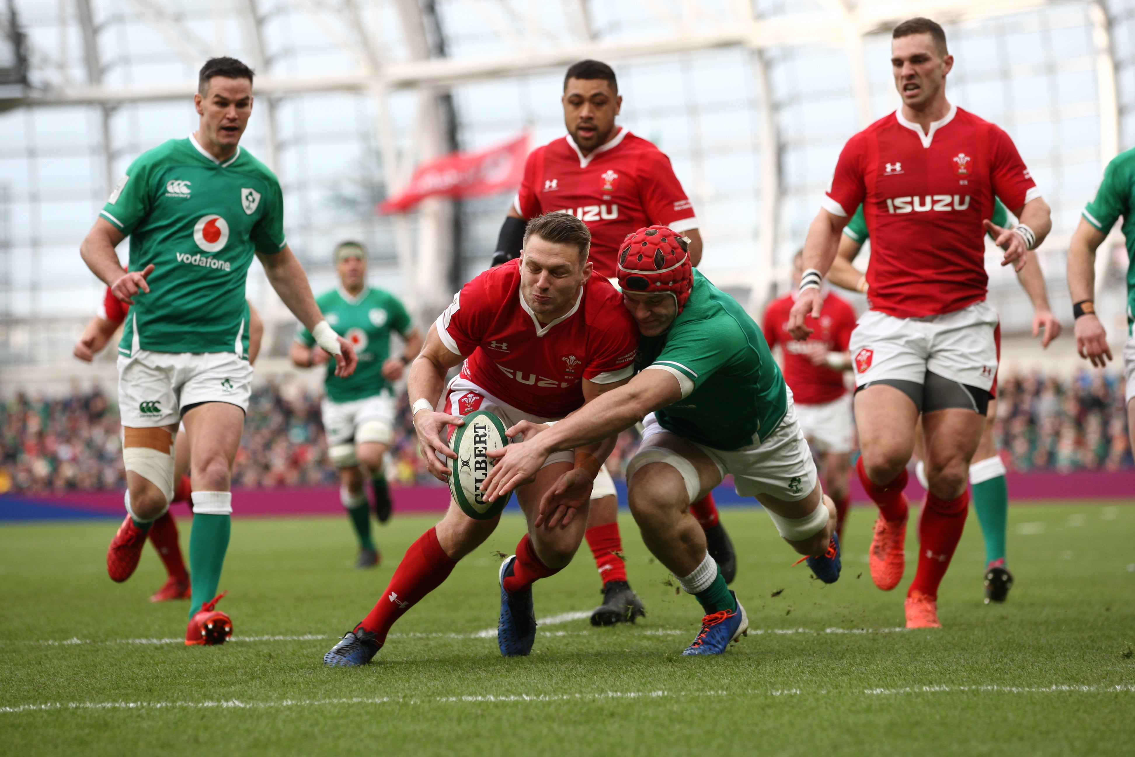 Ireland and Wales meet in this season’s Six Nations opener (Donall Farmer/PA)