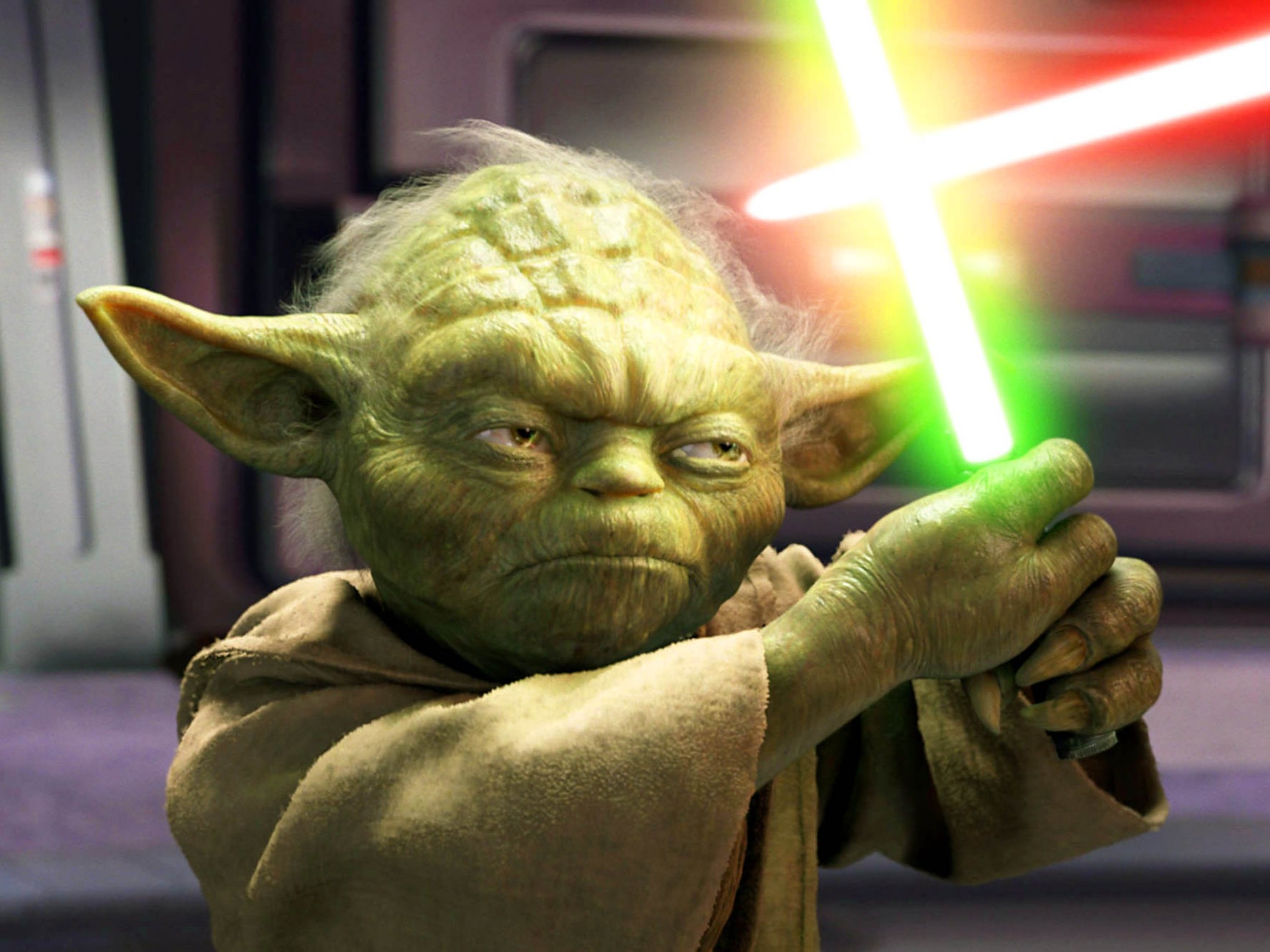 The weapon was last seen in the hands of Yoda back in ‘Revenge of the Sith'