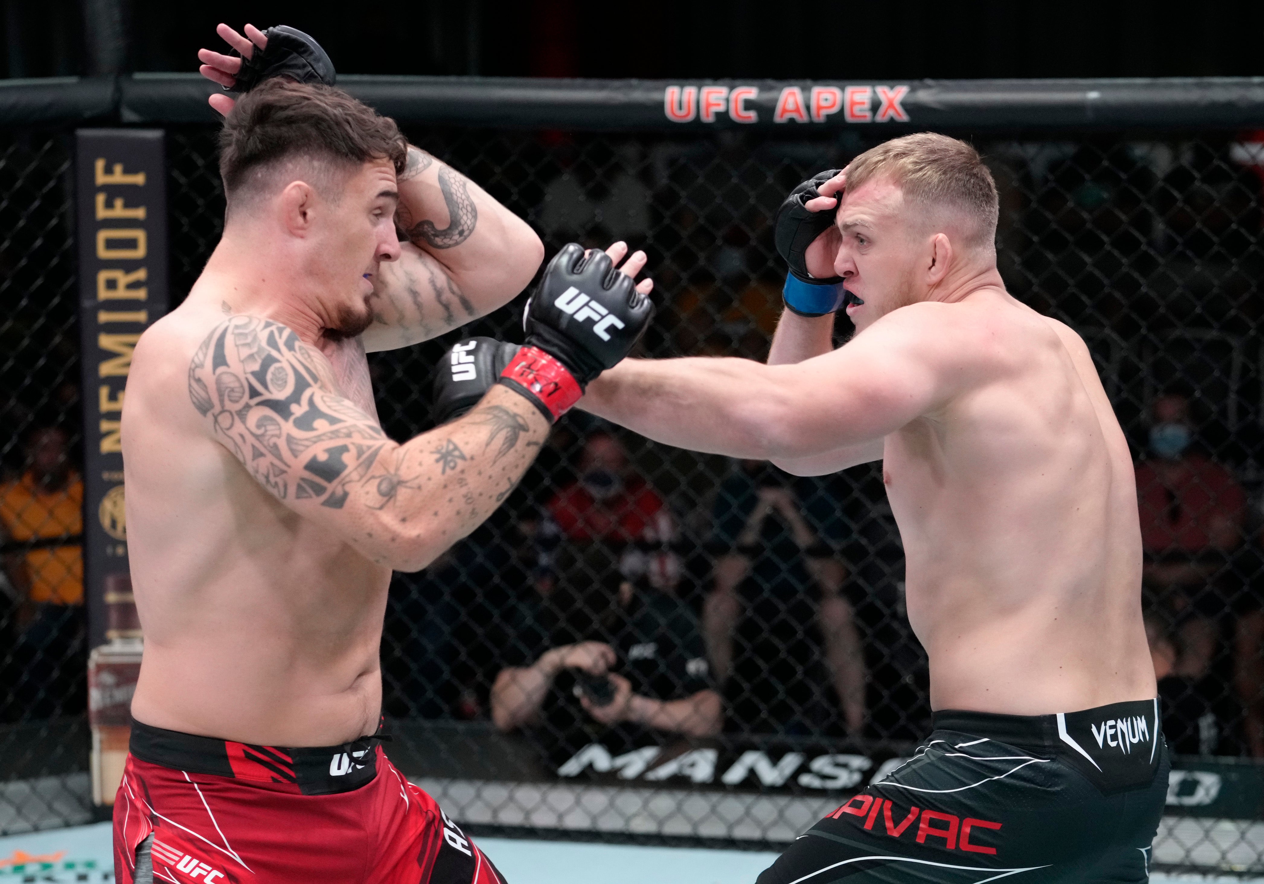 Aspinall is 5-0 in the UFC with five stoppages – all in the first two rounds