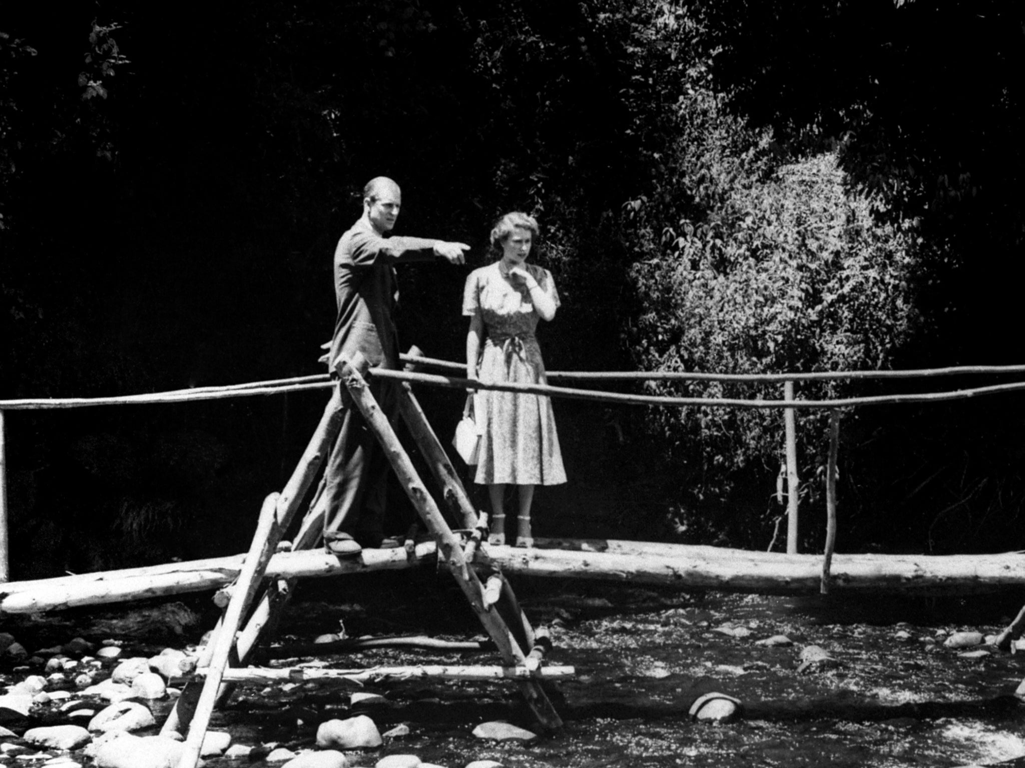 Prince Philip and the Queen at Sagana Lodge in Nairobi, Kenya where they found out about King George VI’s passing