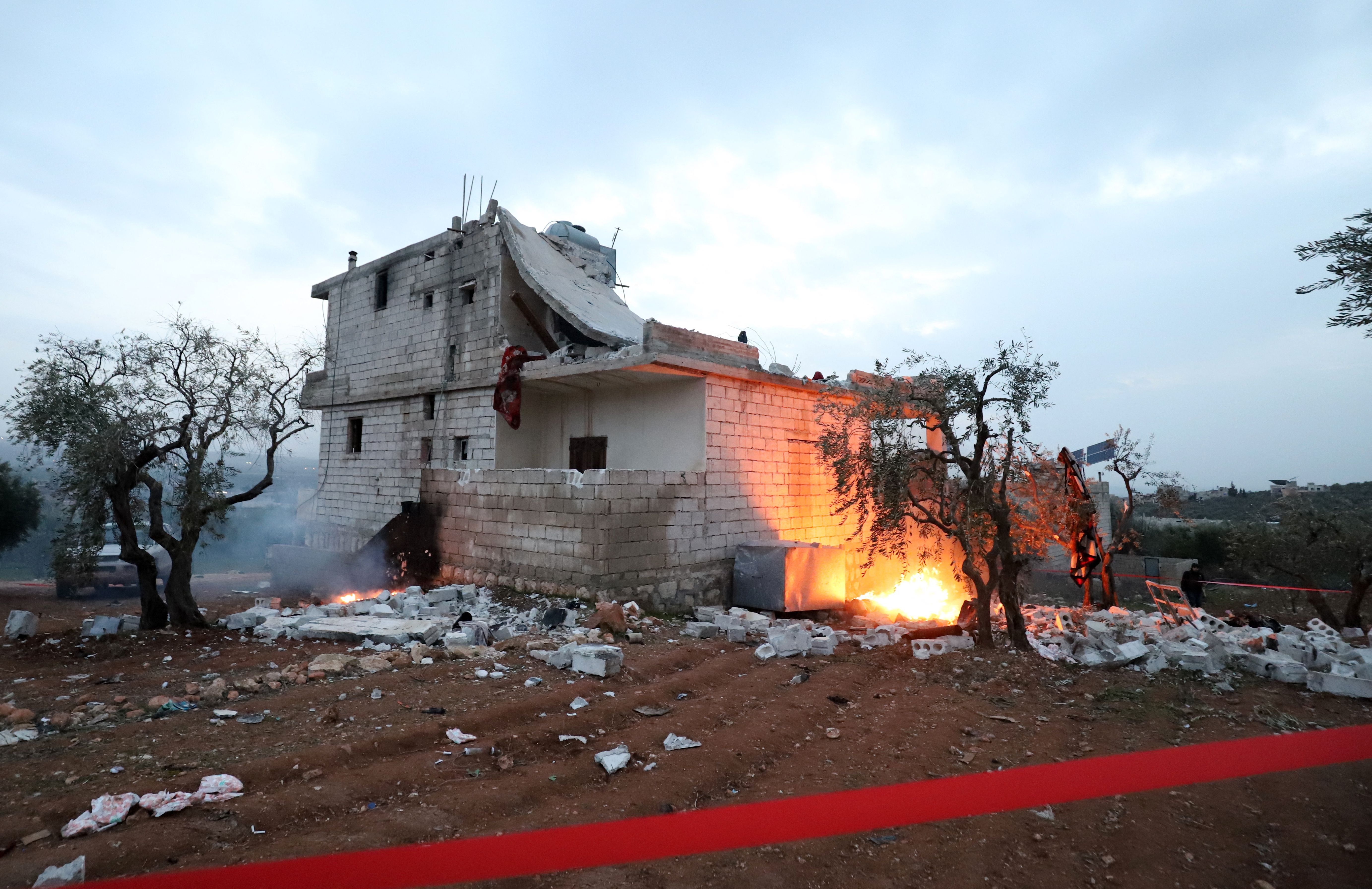 Al-Qurashi was holed up with his family in a house along the Turkish border