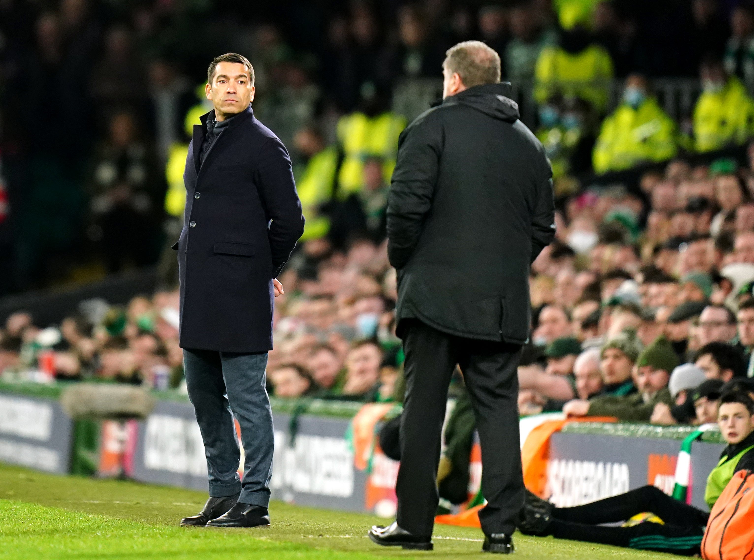 Rangers were well beaten at Celtic (Jane Barlow/PA)