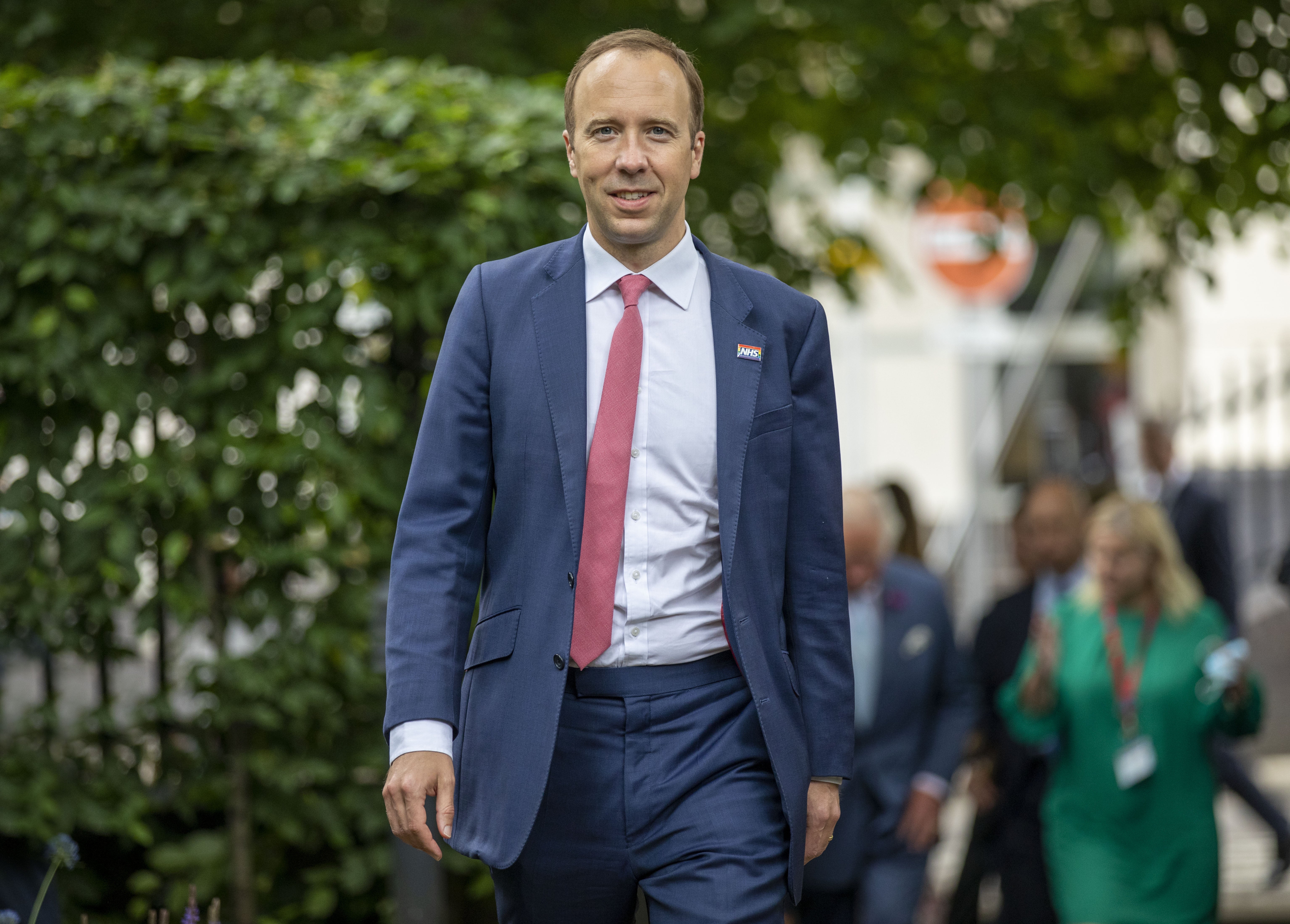 Matt Hancock during a visit to Chelsea and Westminster Hospital (Steve Reigate/Daily Express)