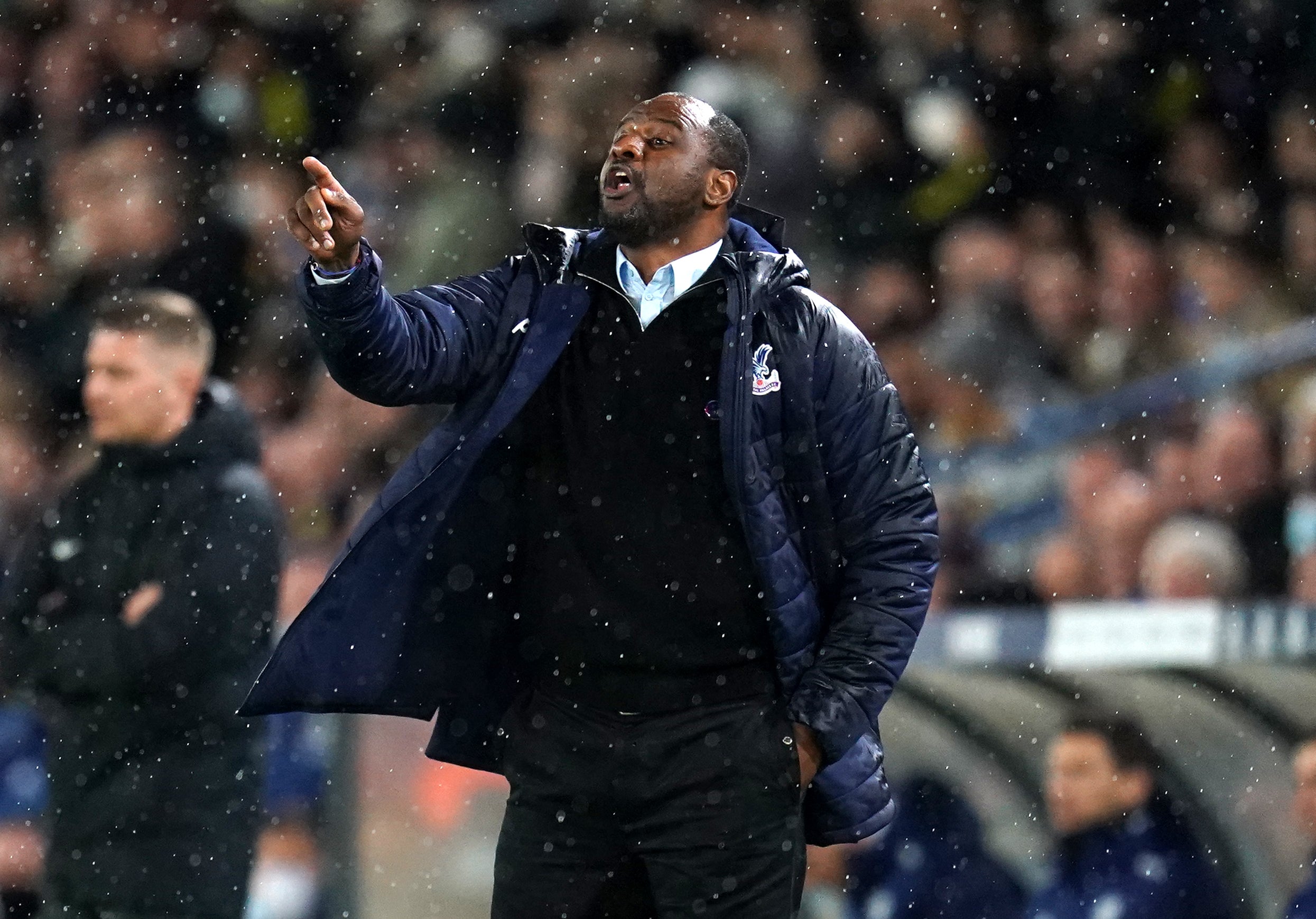 Patrick Vieira insisted he is happy with his Crystal Palace squad despite a lack of new faces (Nick Potts/PA)