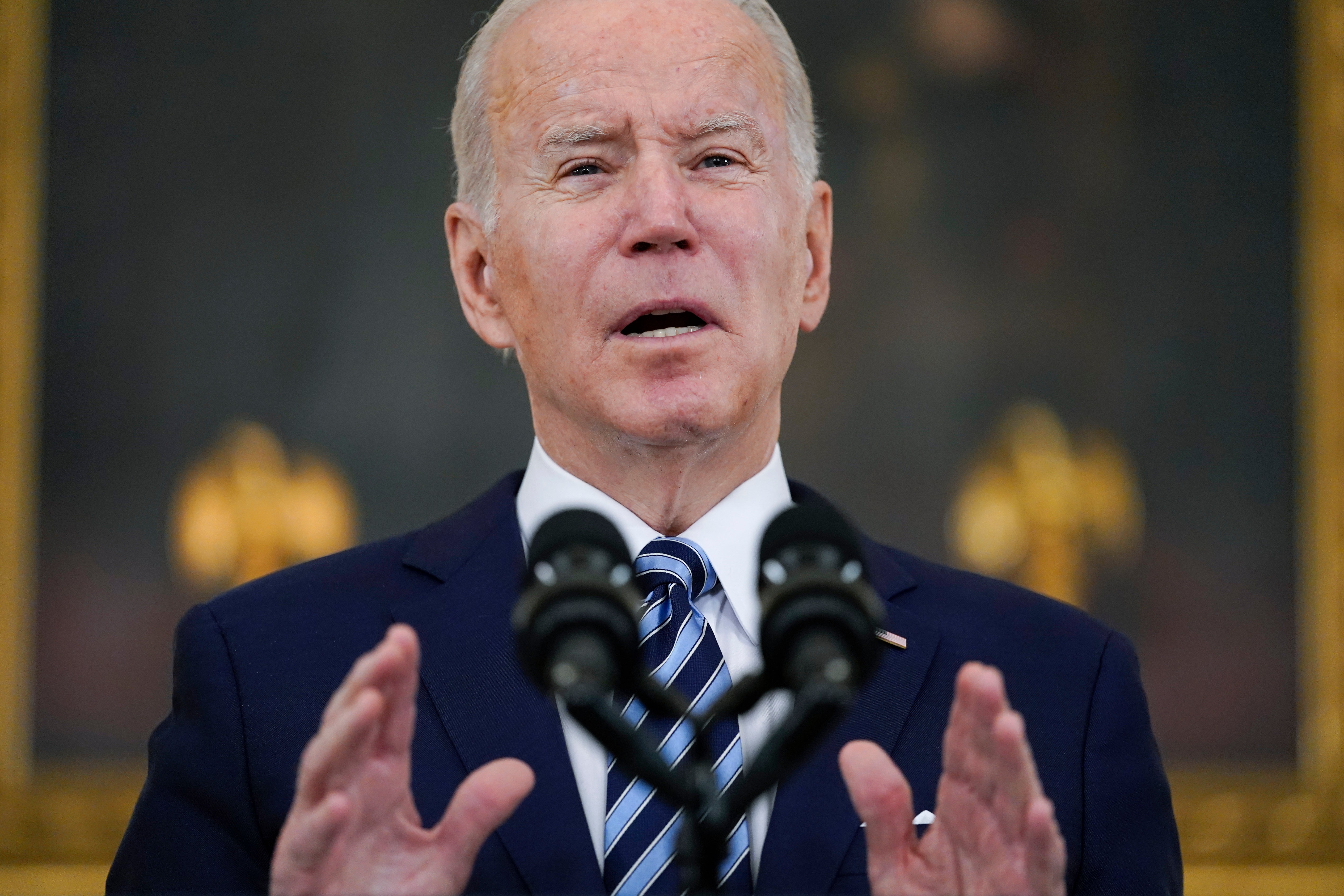 Joe Biden speaks at the White House