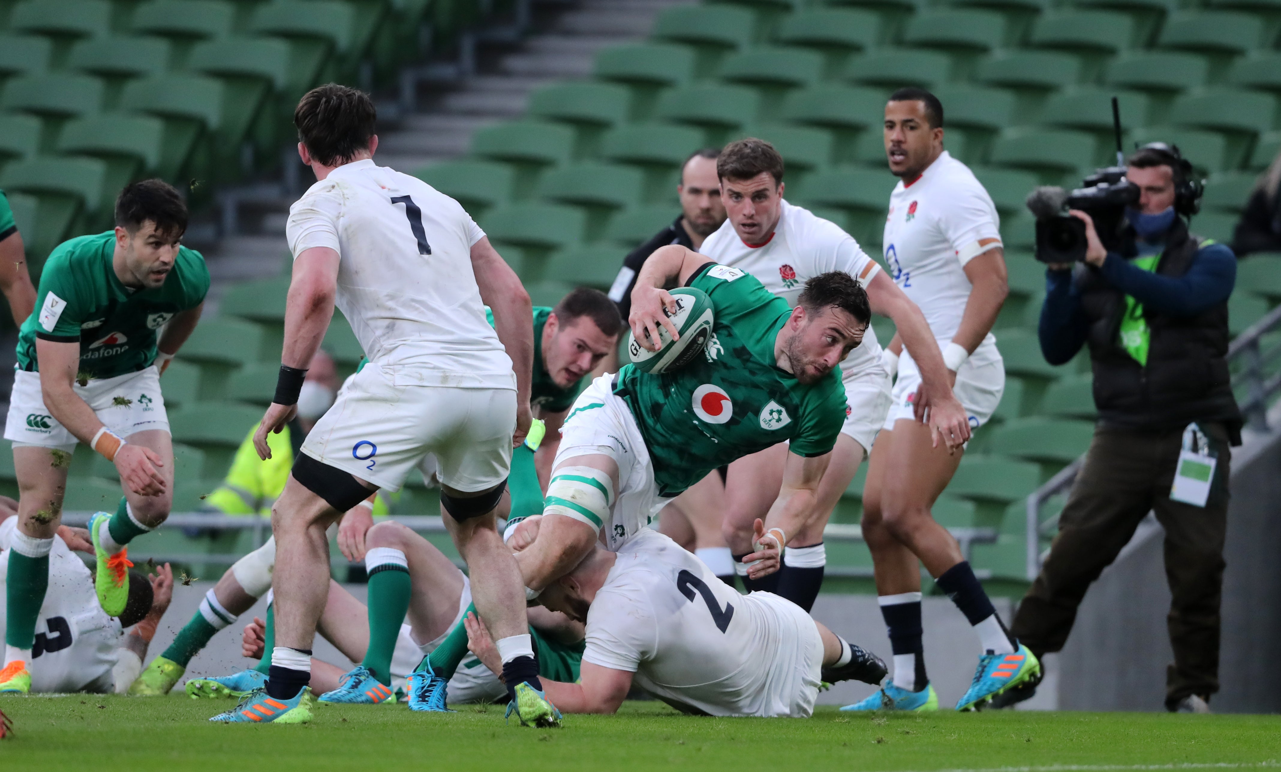 Jack Conan scored a try against England in last year’s Guinness Six Nations – his first Test start since September 2019 (Niall Carson/PA)