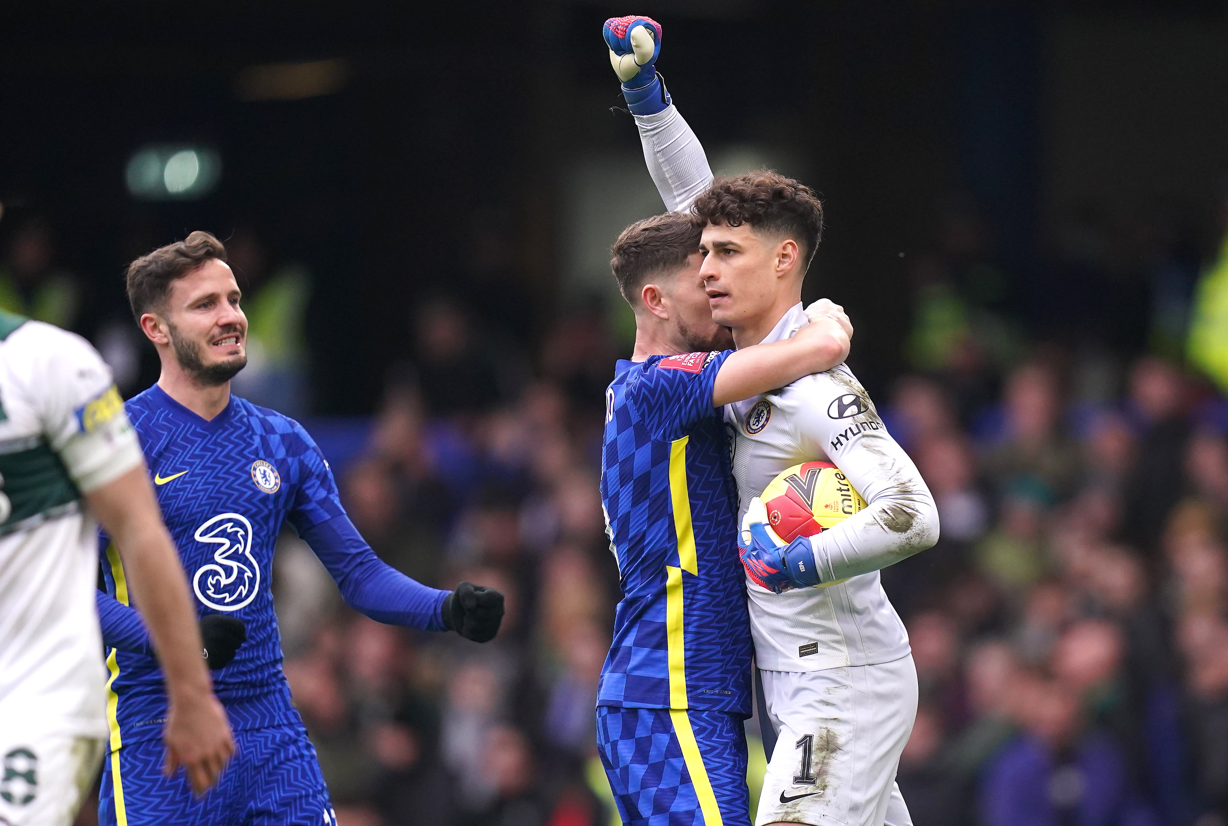 Kepa Arrizabalaga saved a late Plymouth penalty