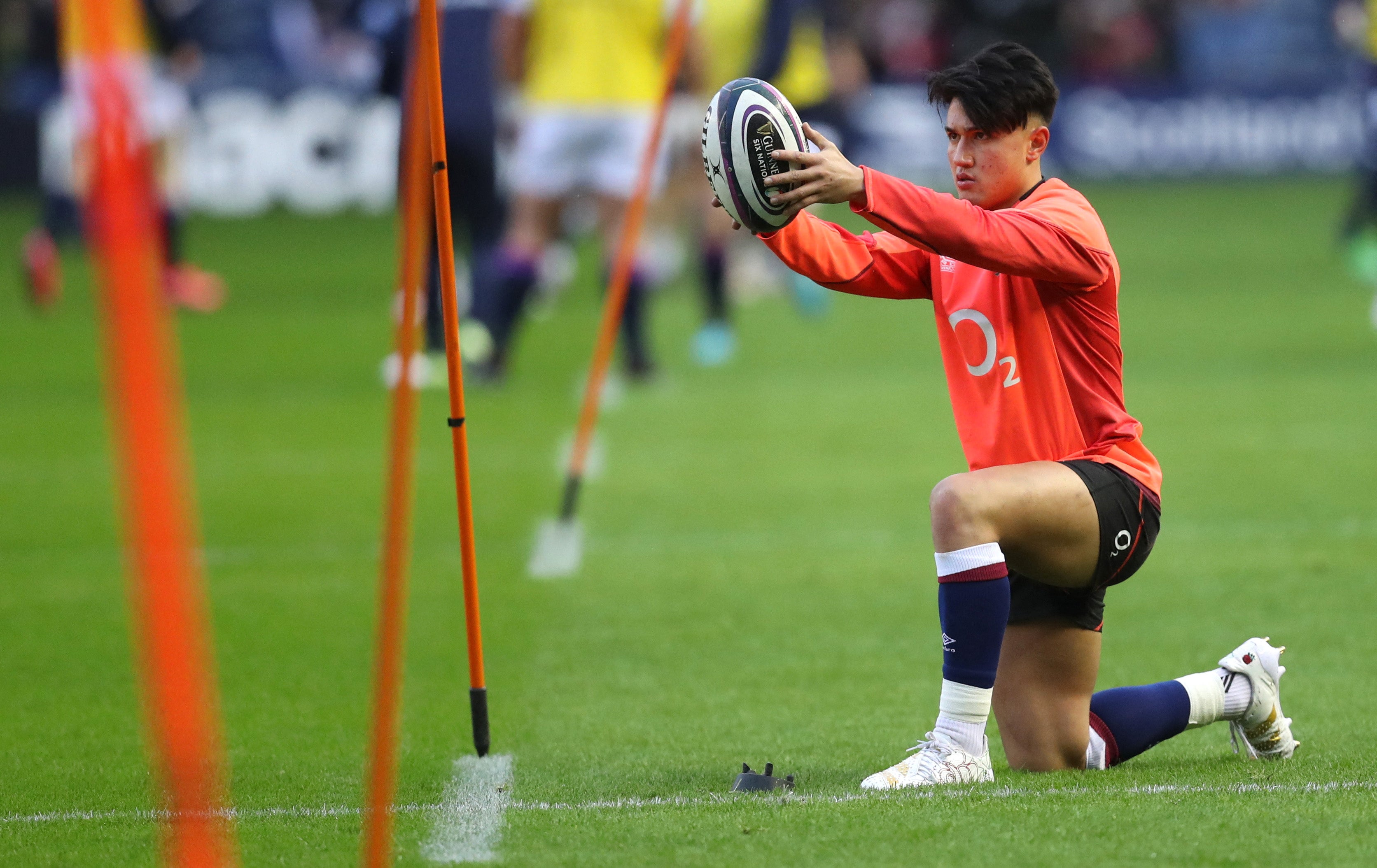 England's Marcus Smith during the warm up